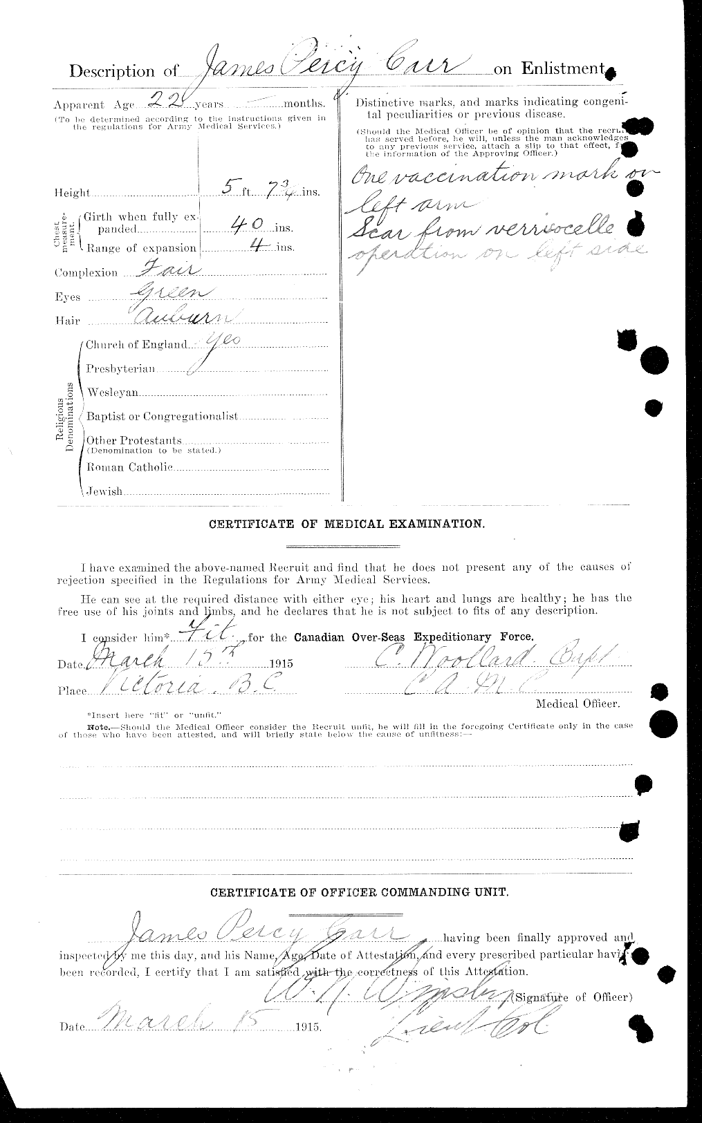 Personnel Records of the First World War - CEF 010358b