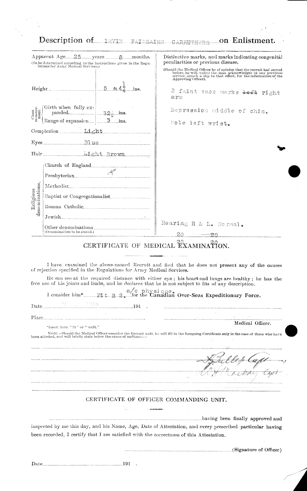 Personnel Records of the First World War - CEF 010691b