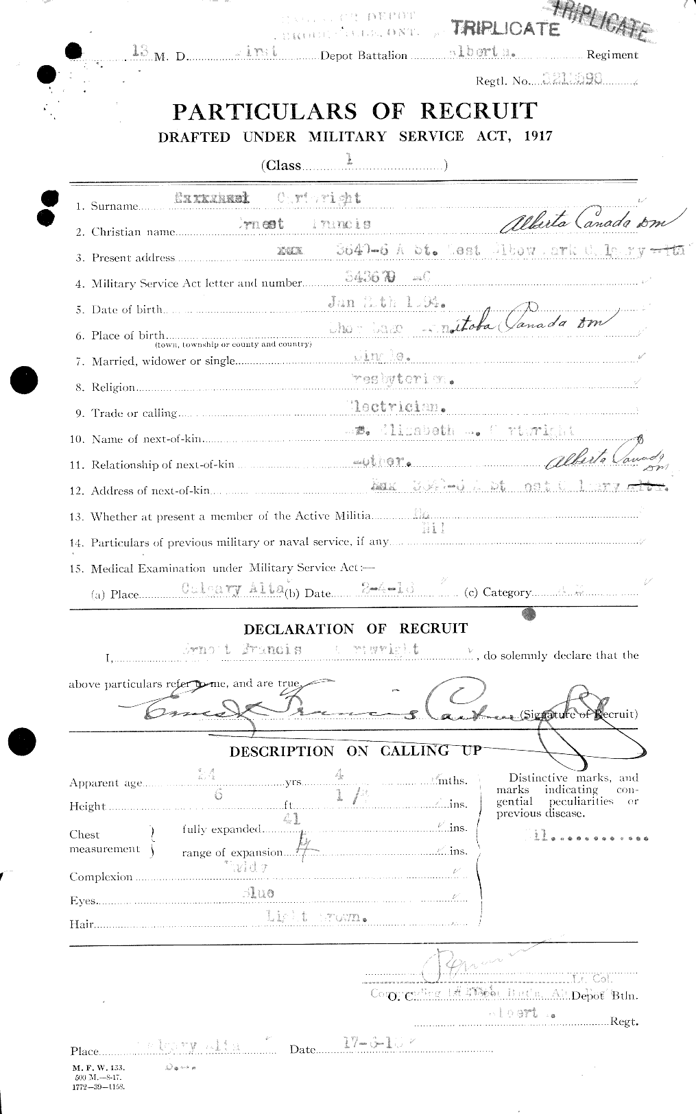 Personnel Records of the First World War - CEF 011568a