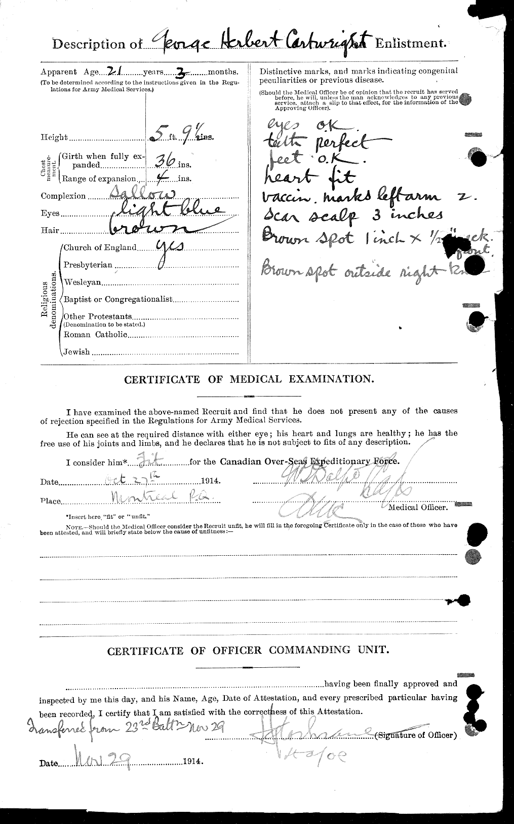Personnel Records of the First World War - CEF 011578b