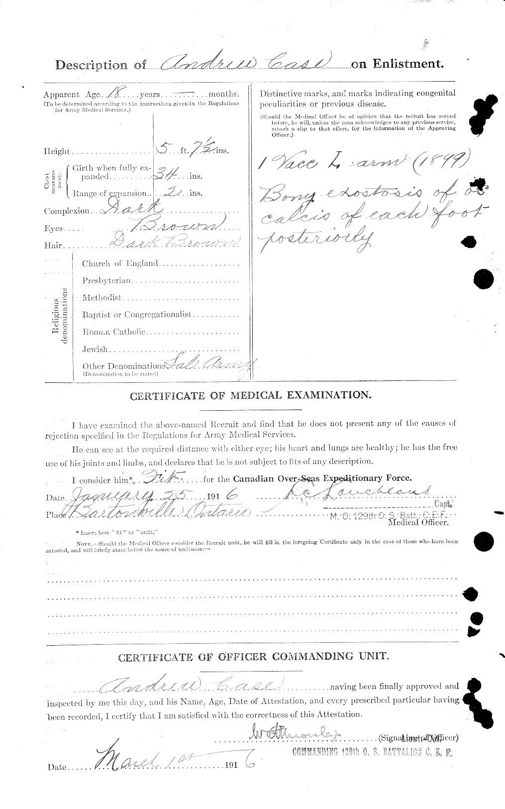 Personnel Records of the First World War - CEF 011713b