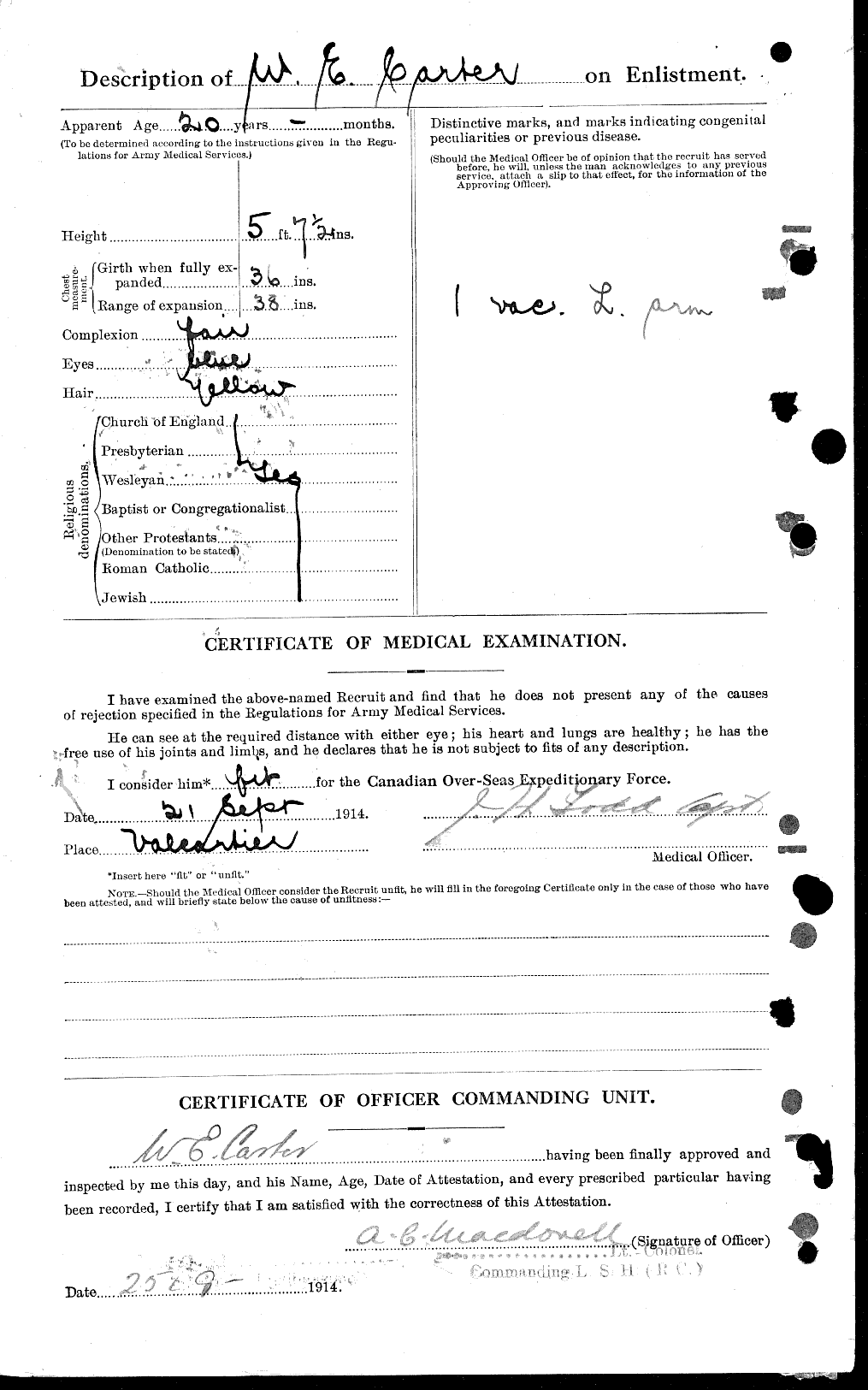 Personnel Records of the First World War - CEF 012471b