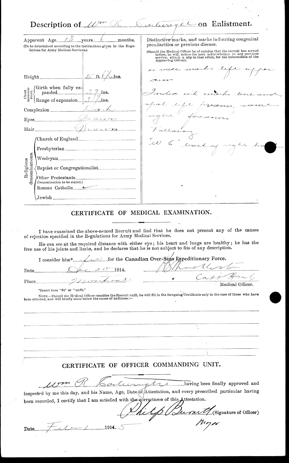 Personnel Records of the First World War - CEF 012555b
