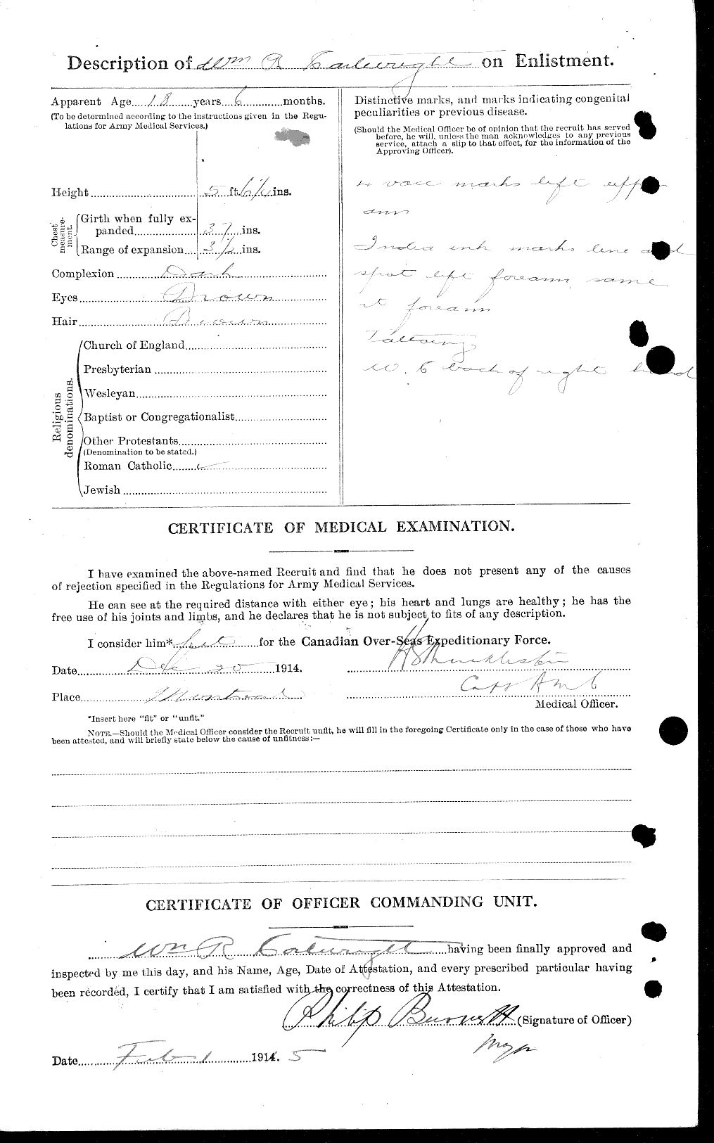 Personnel Records of the First World War - CEF 012555d