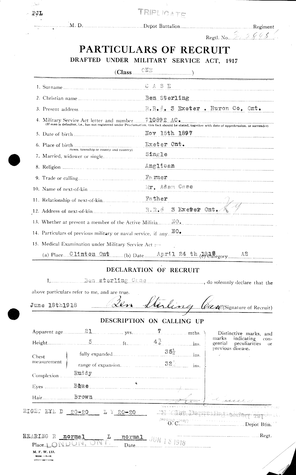Personnel Records of the First World War - CEF 012684a