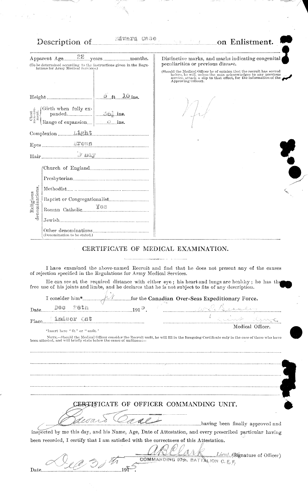 Personnel Records of the First World War - CEF 012694b