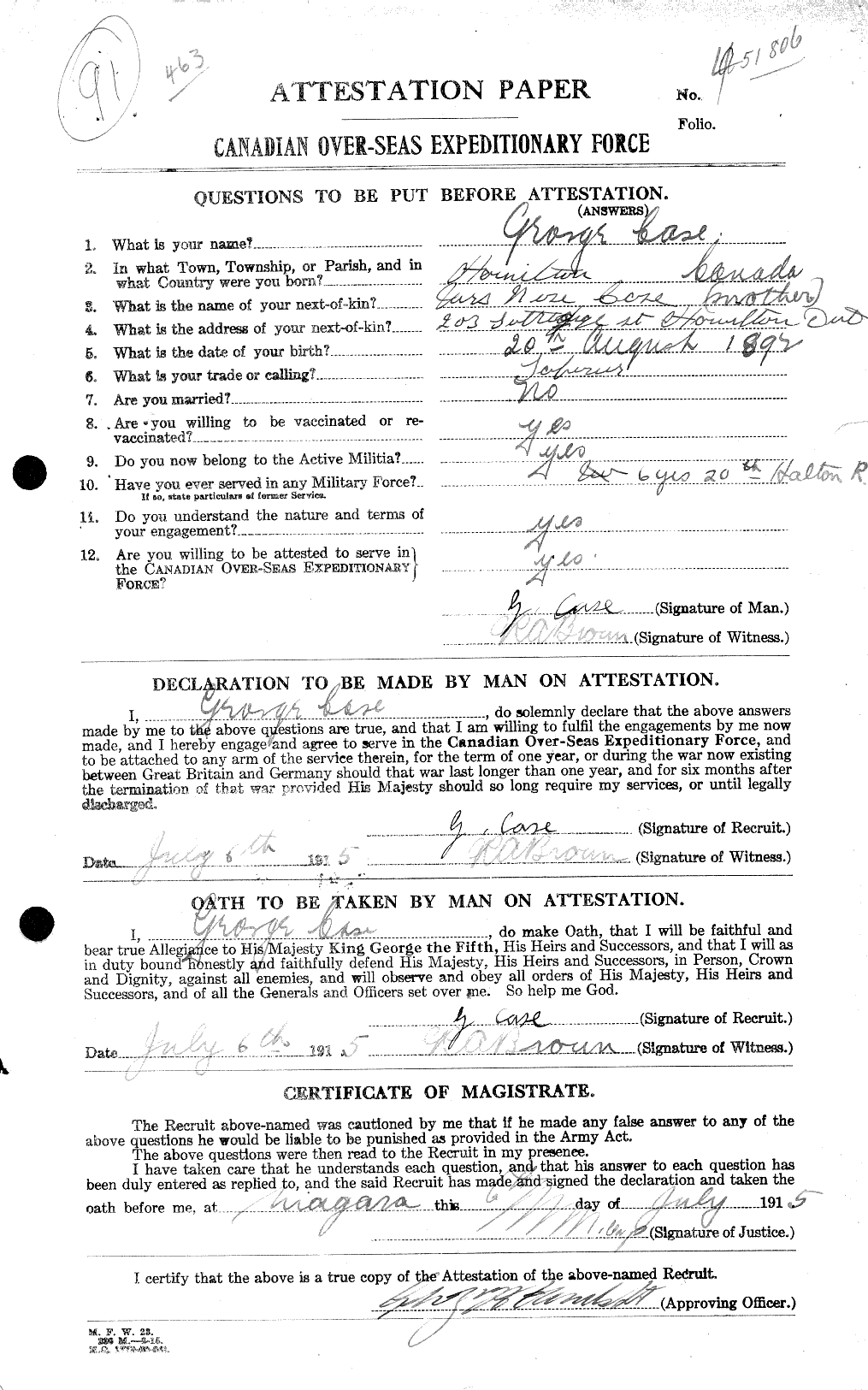 Personnel Records of the First World War - CEF 012702a