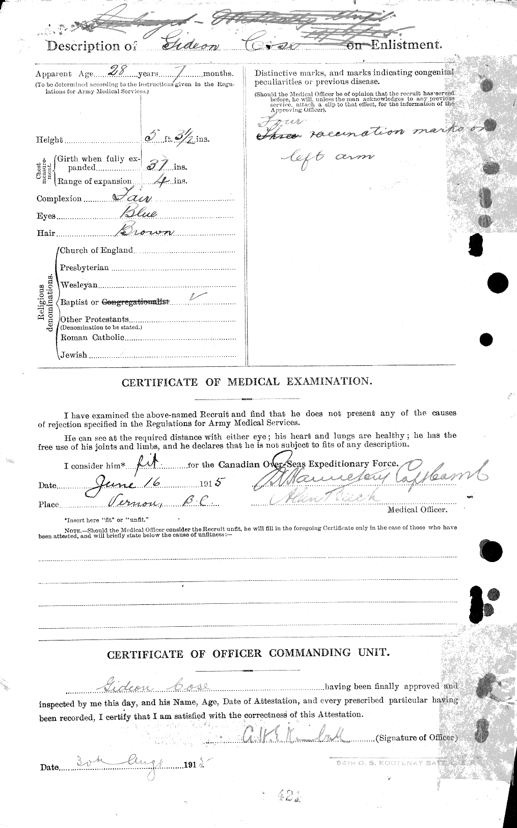 Personnel Records of the First World War - CEF 012708b