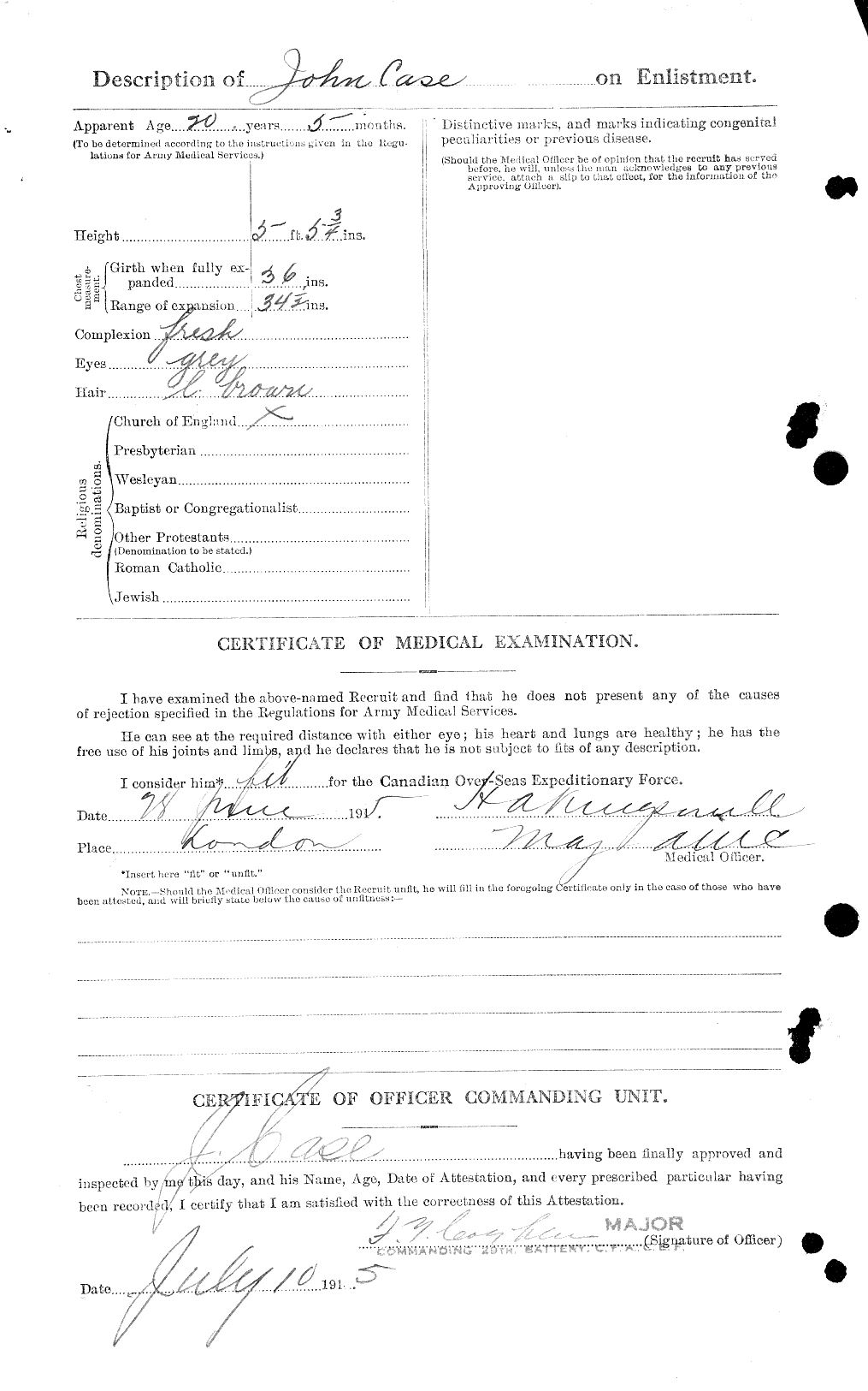 Personnel Records of the First World War - CEF 012716b