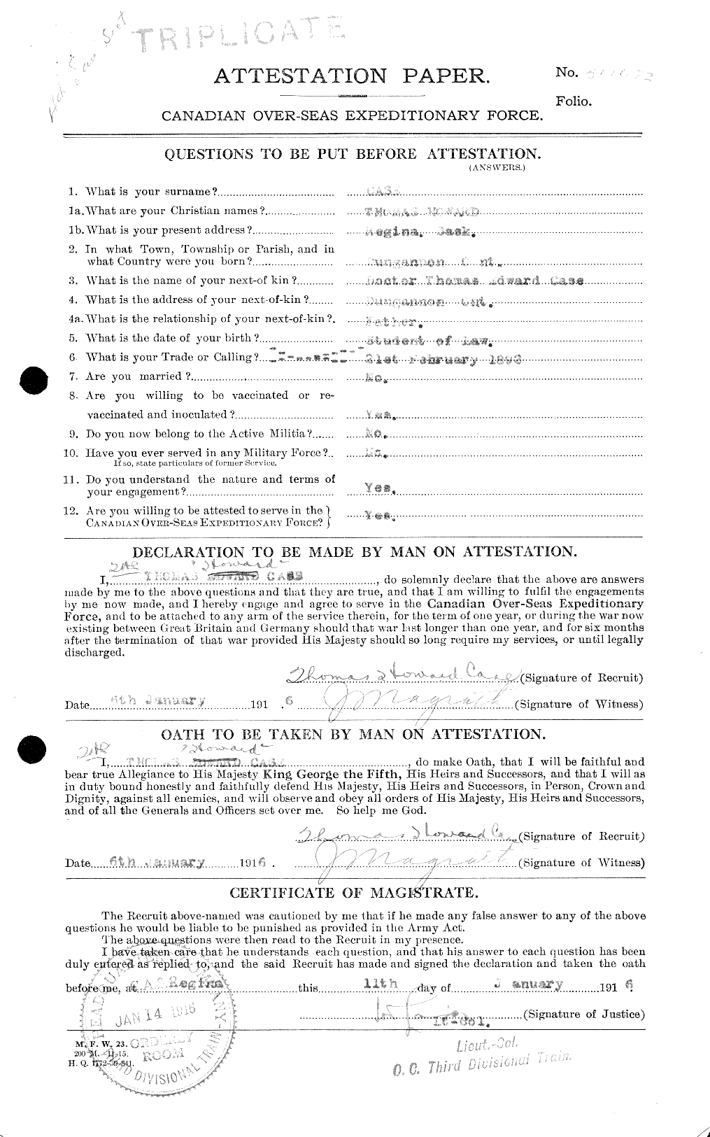 Personnel Records of the First World War - CEF 012732a