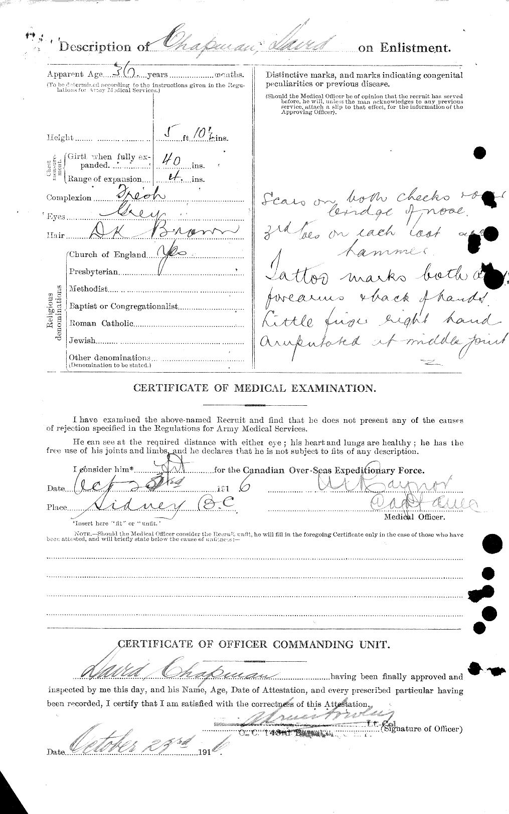 Personnel Records of the First World War - CEF 013923b