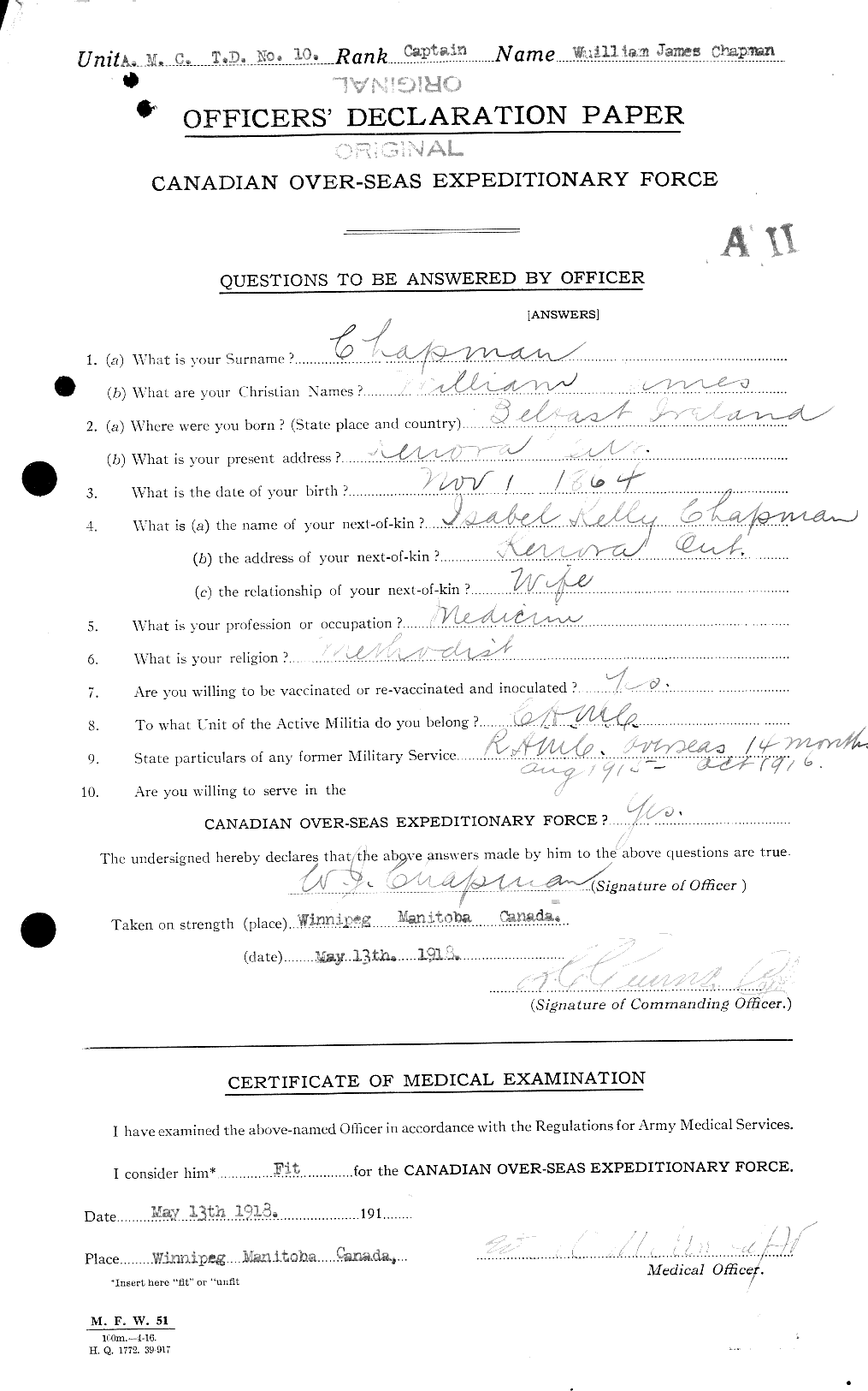 Personnel Records of the First World War - CEF 014863a