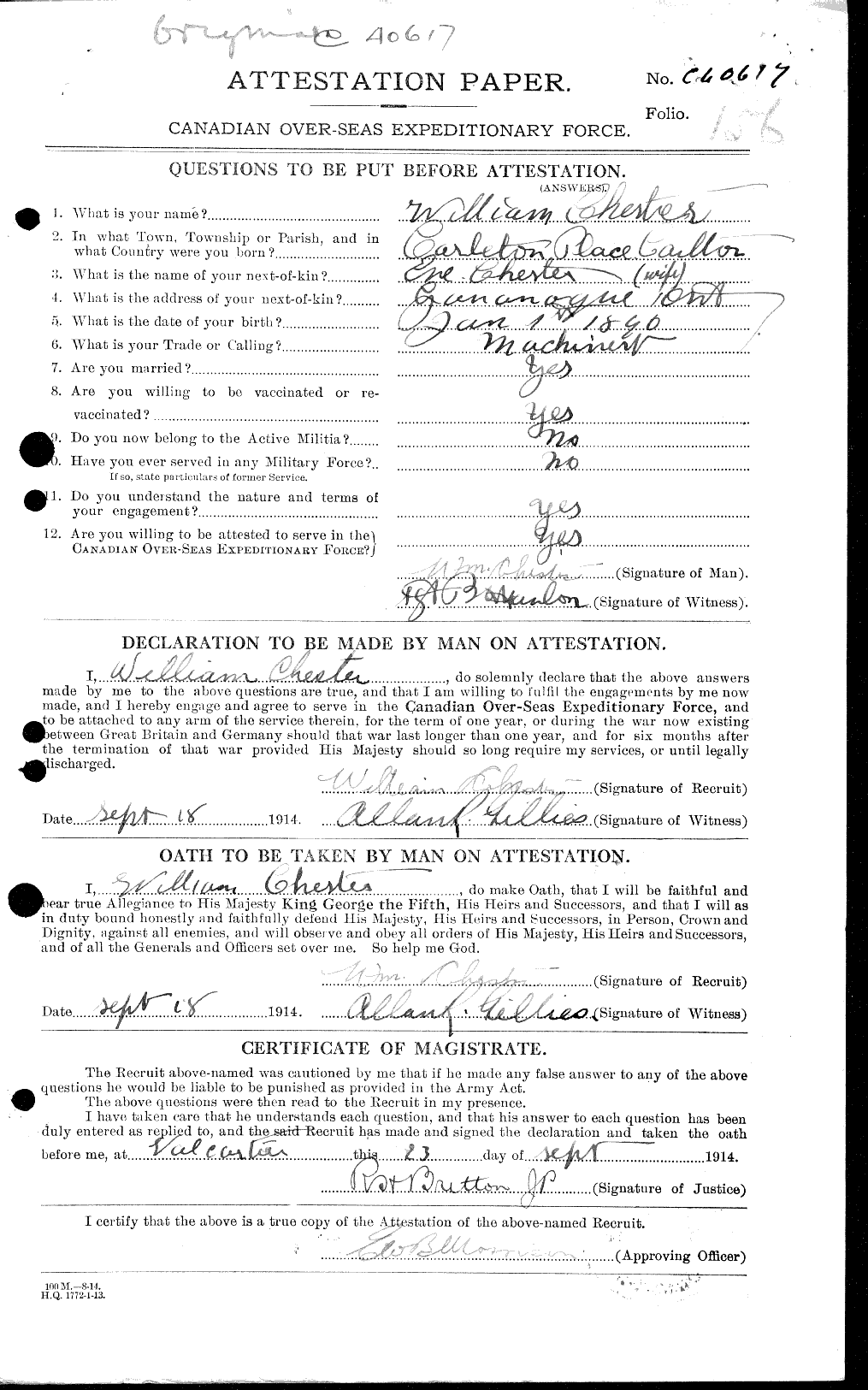Personnel Records of the First World War - CEF 017737a