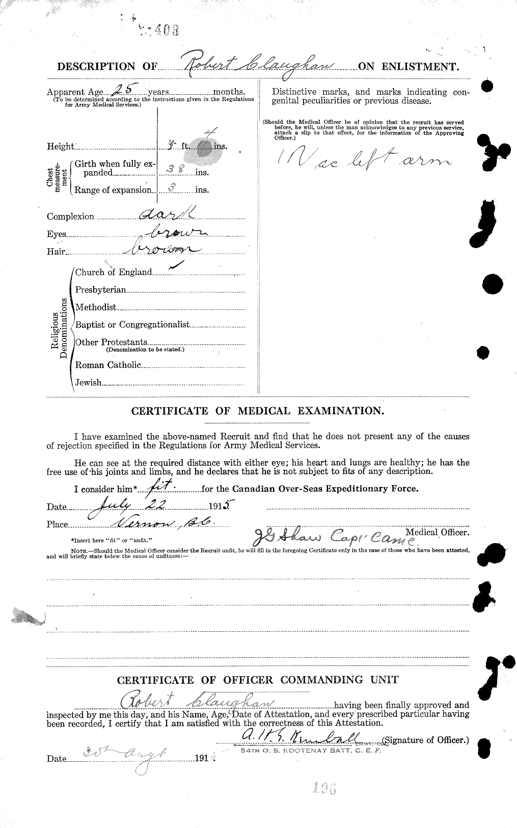 Personnel Records of the First World War - CEF 019043b