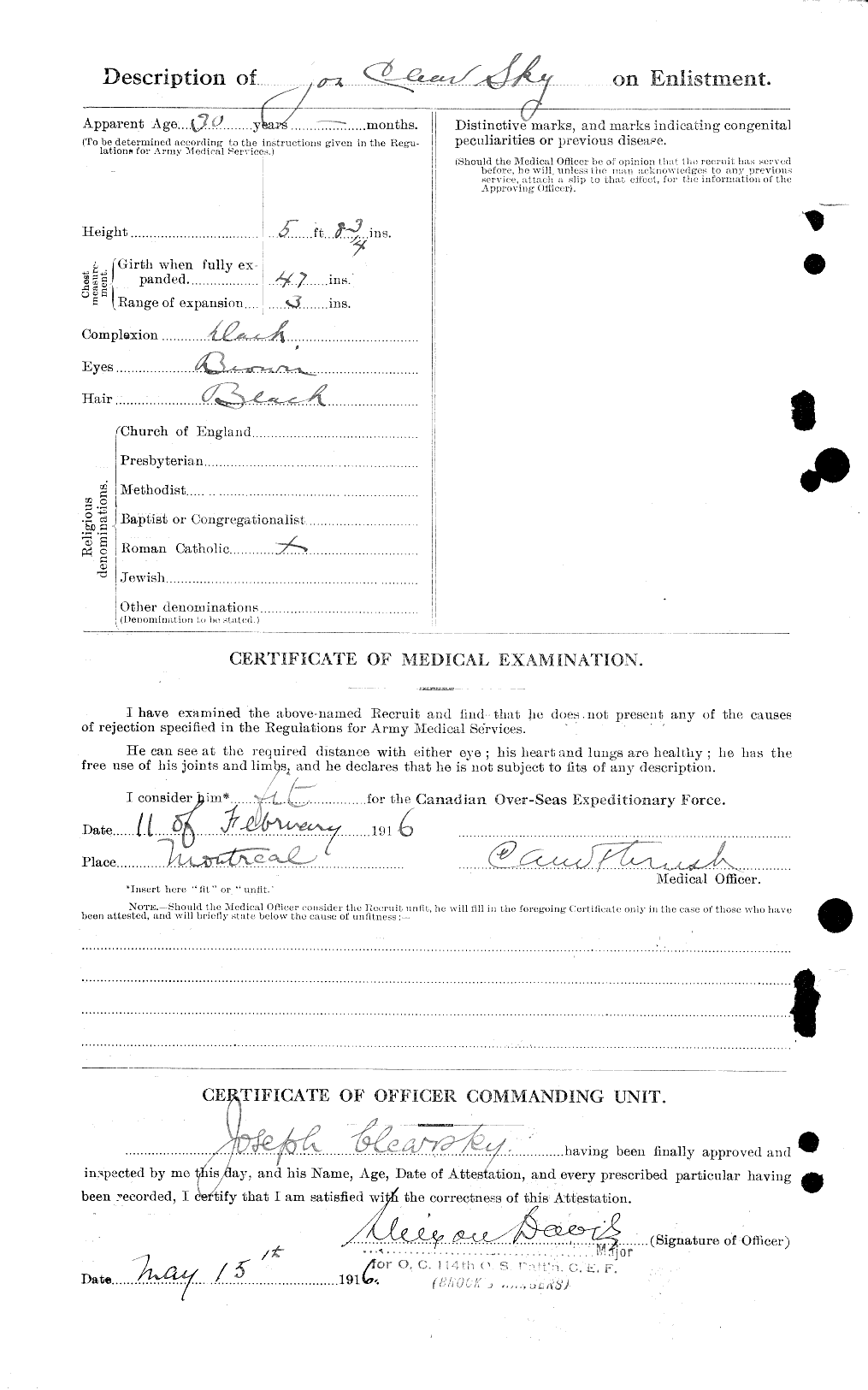 Personnel Records of the First World War - CEF 019329b
