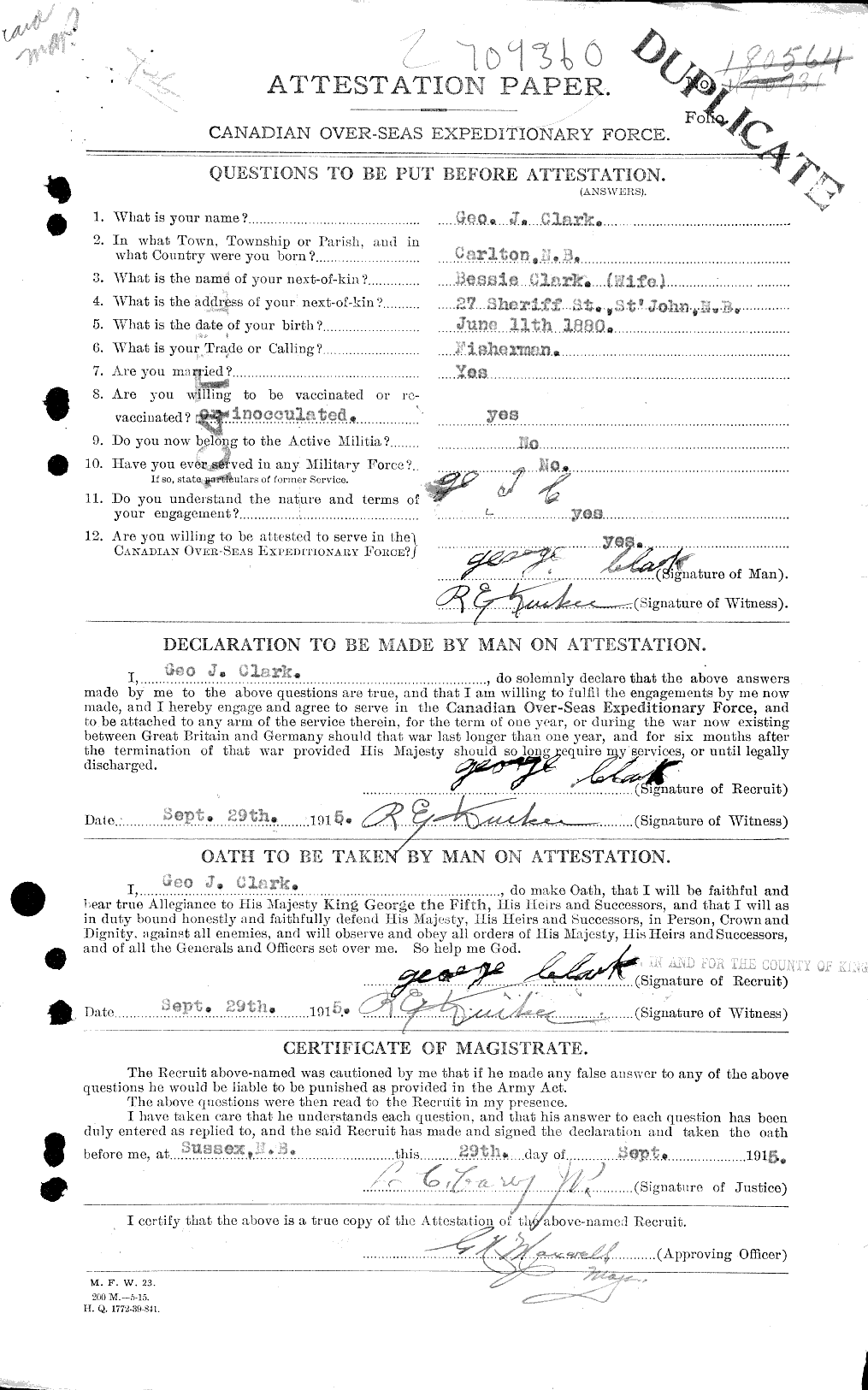Personnel Records of the First World War - CEF 021083a