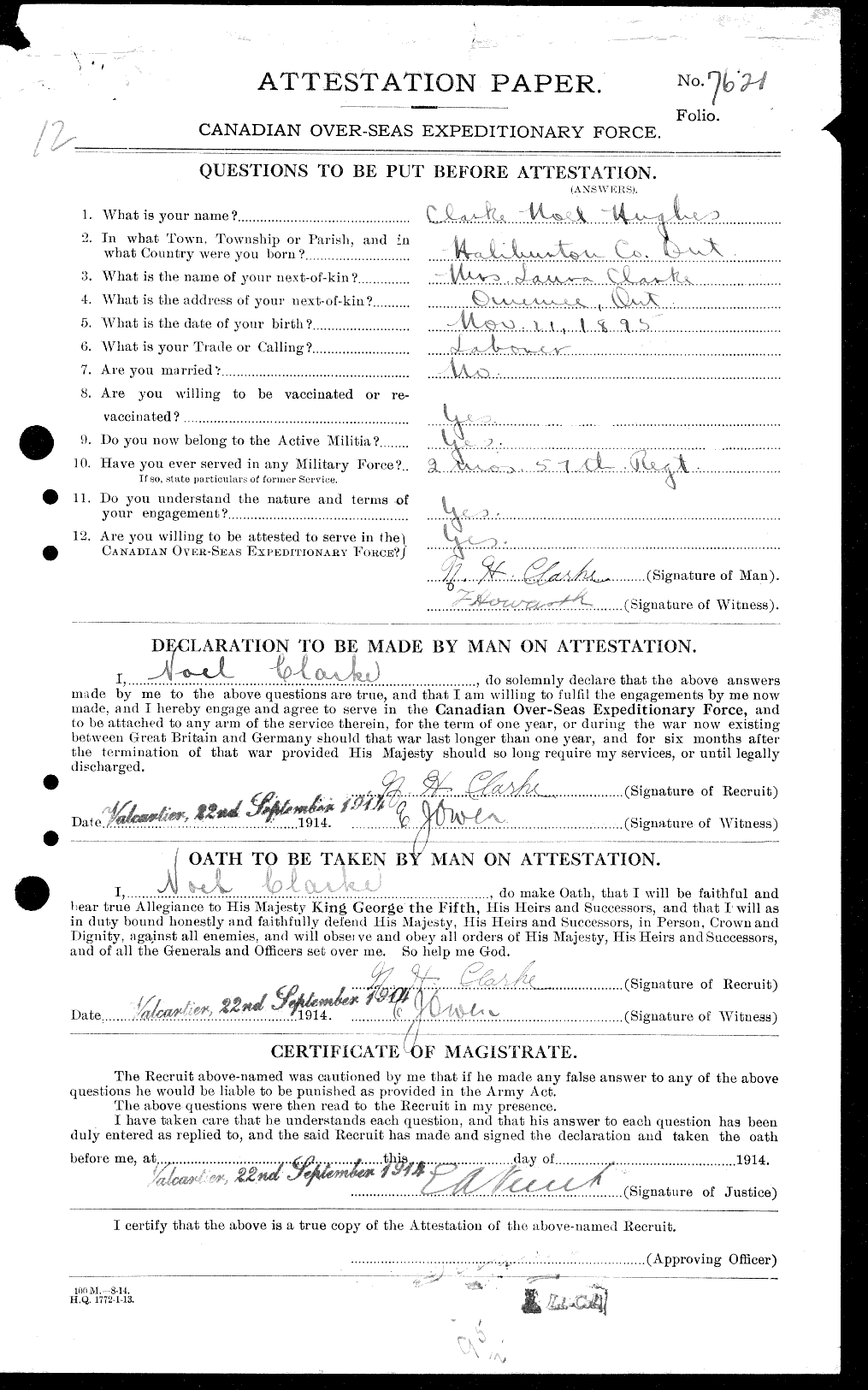 Personnel Records of the First World War - CEF 021204a