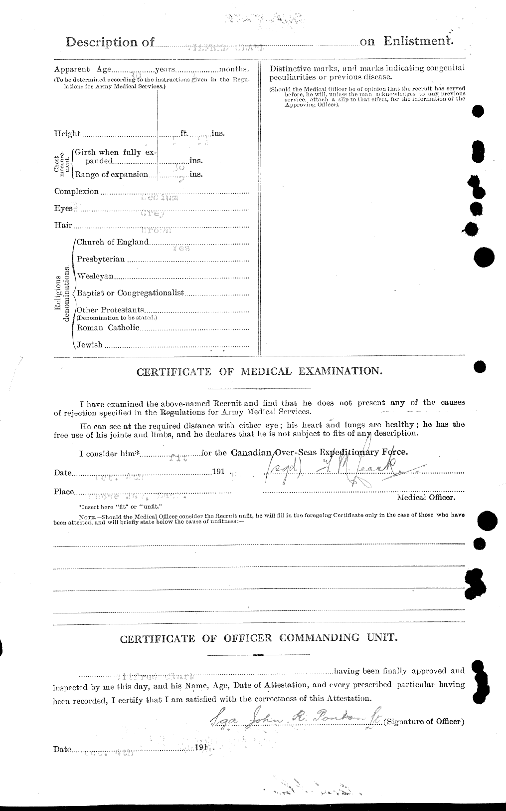 Personnel Records of the First World War - CEF 021316b