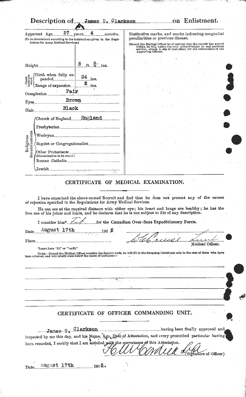 Personnel Records of the First World War - CEF 021450b