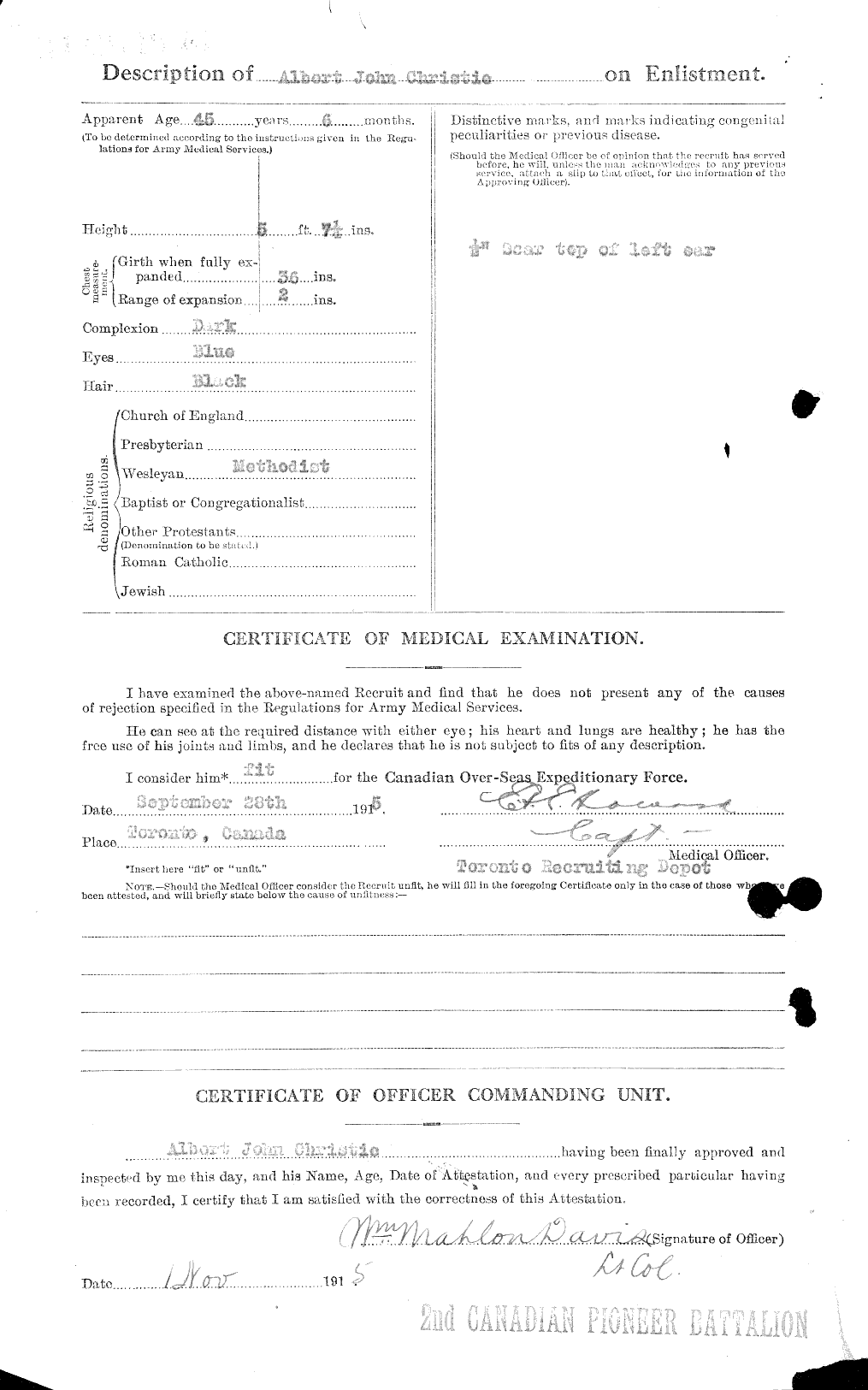 Personnel Records of the First World War - CEF 021854b