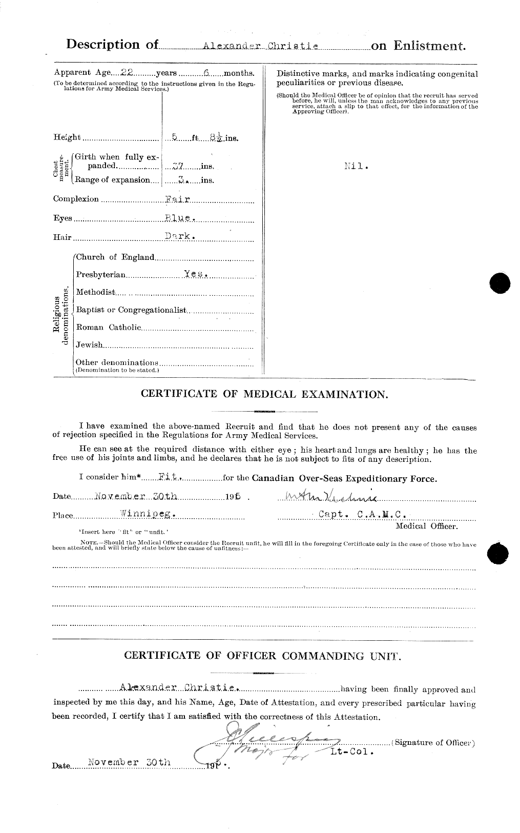 Personnel Records of the First World War - CEF 021860b
