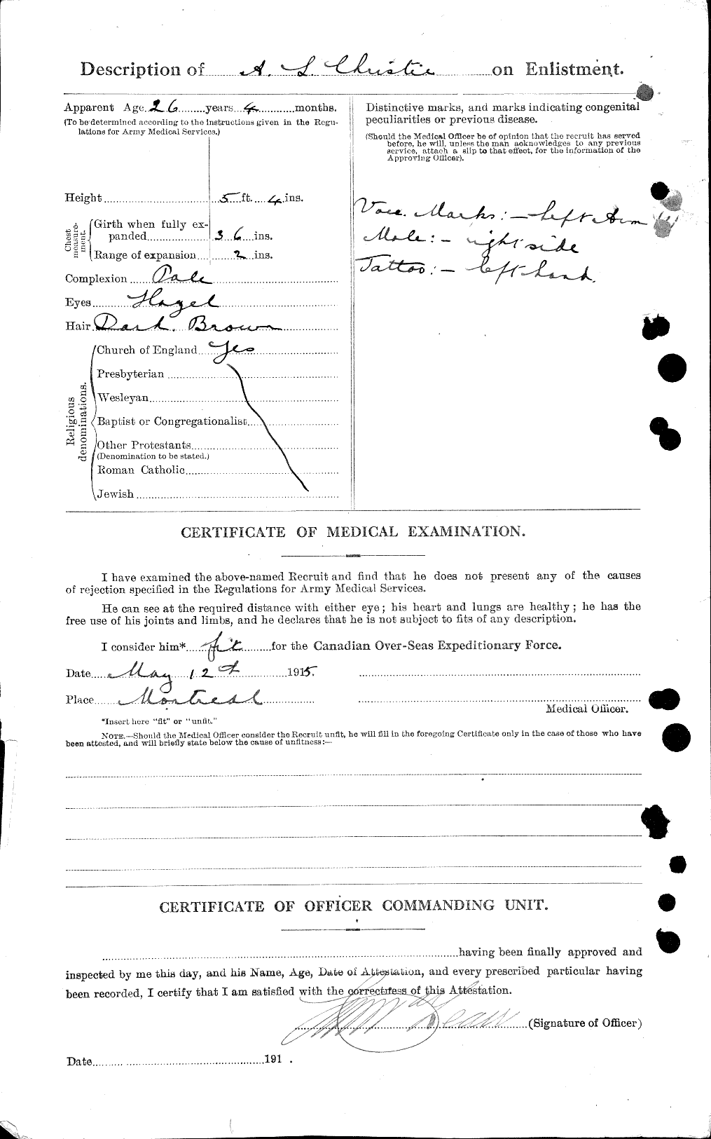 Personnel Records of the First World War - CEF 021865b