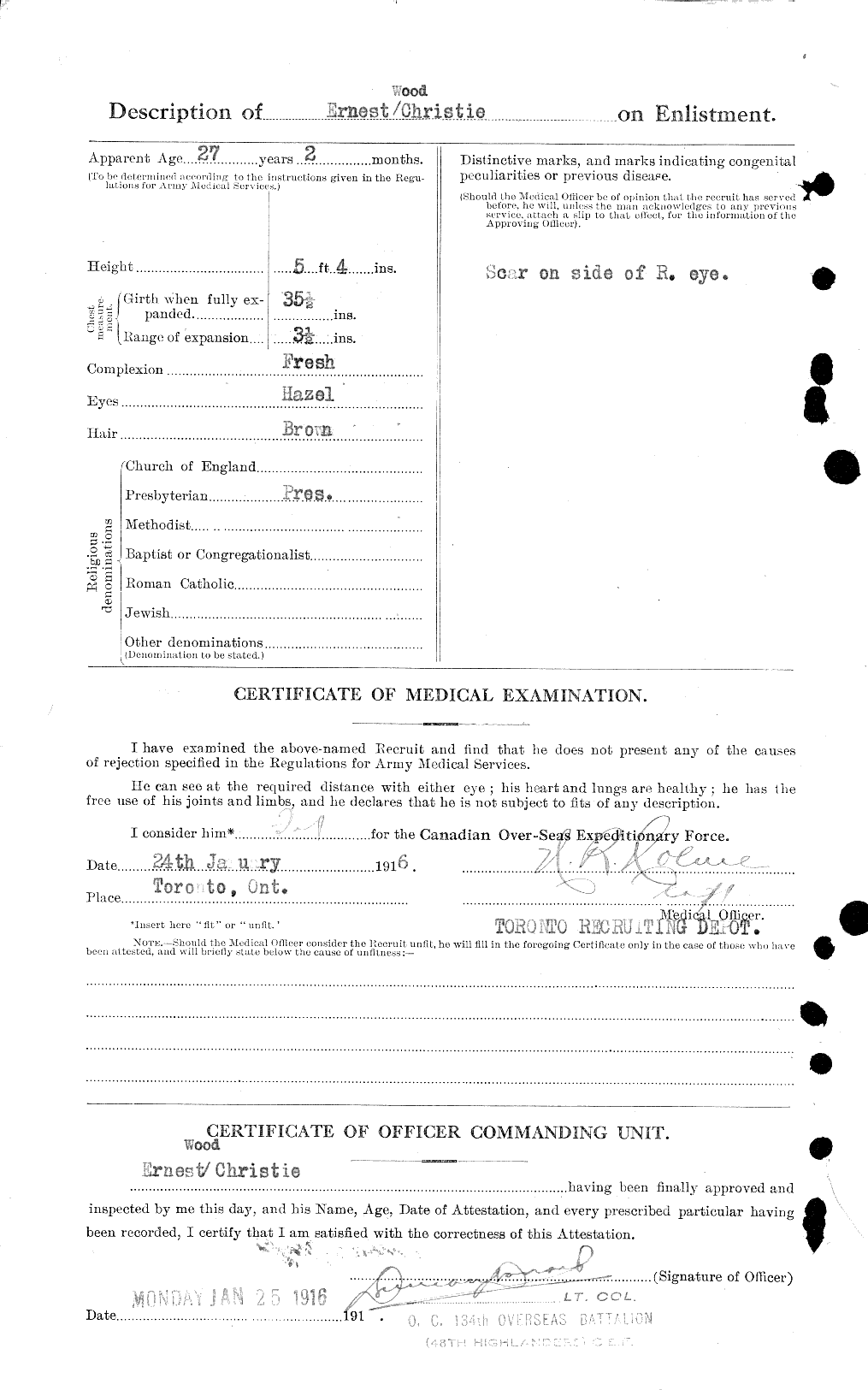 Personnel Records of the First World War - CEF 021923b