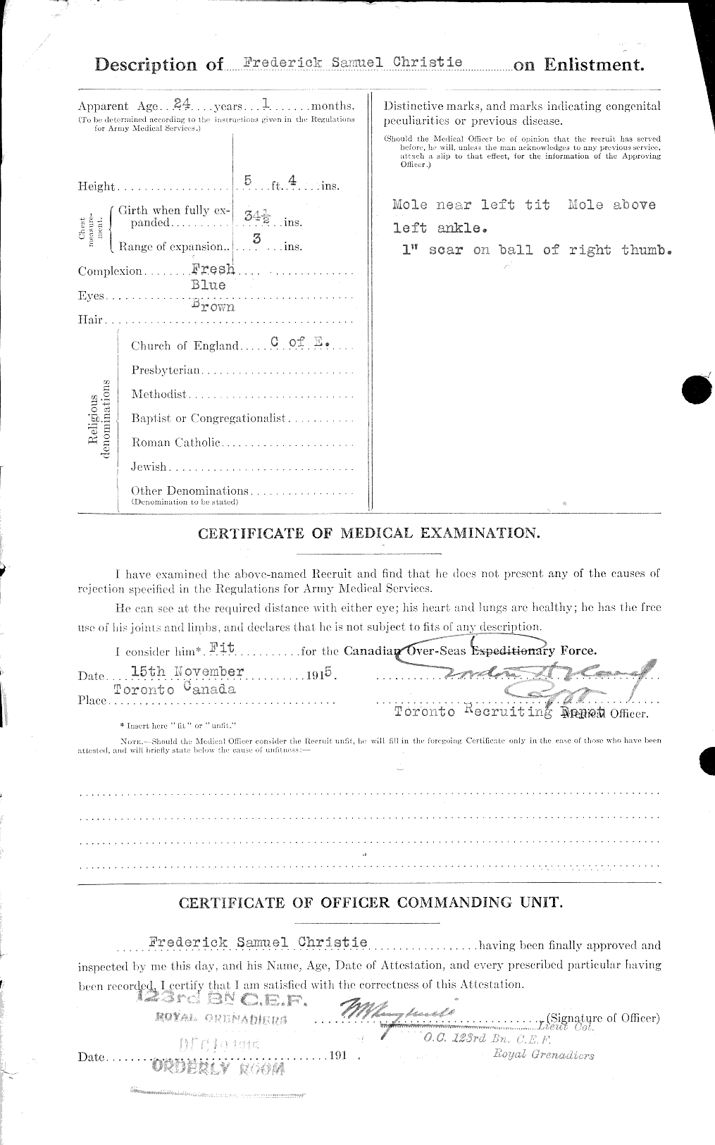 Personnel Records of the First World War - CEF 021929b
