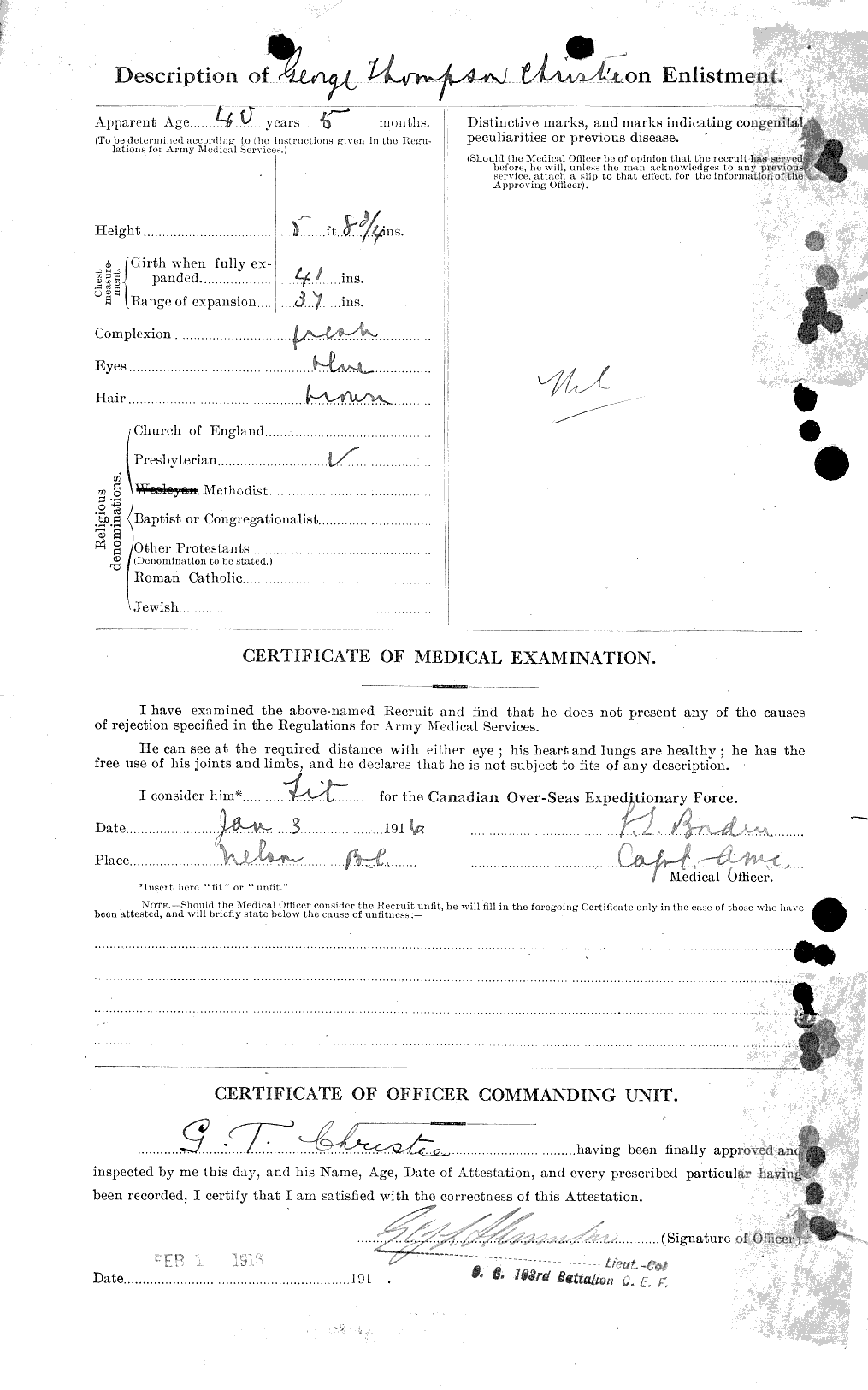 Personnel Records of the First World War - CEF 021950b
