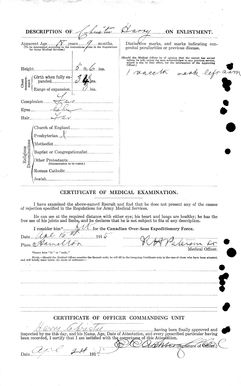 Personnel Records of the First World War - CEF 021954b