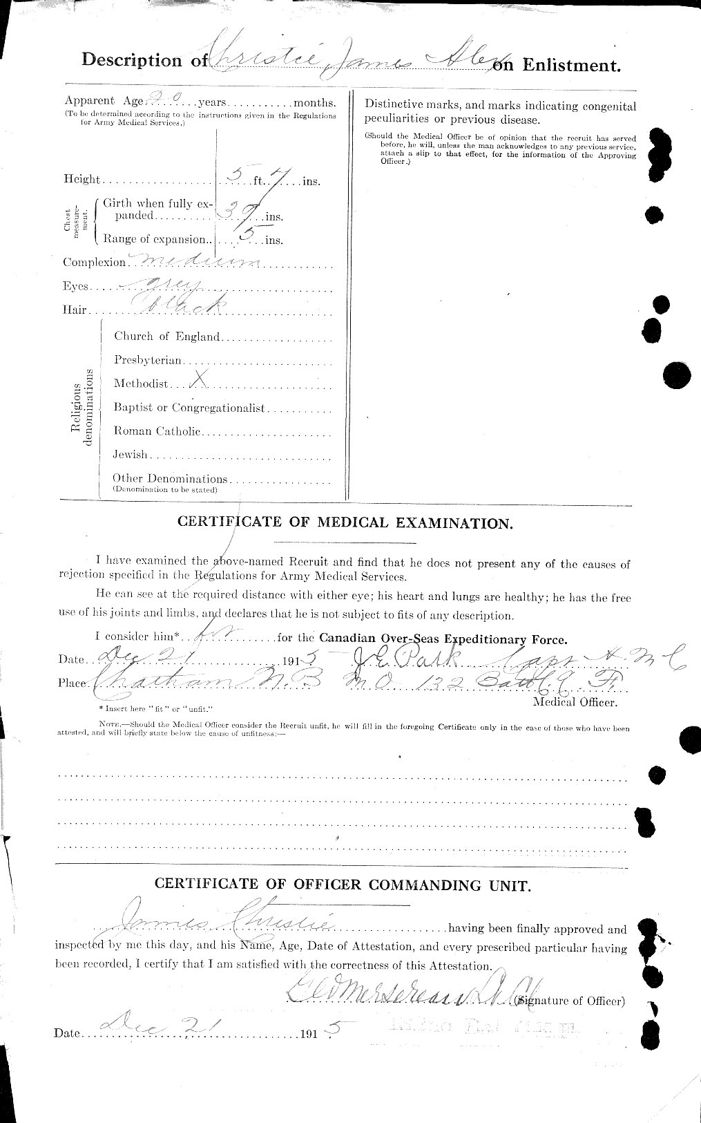 Personnel Records of the First World War - CEF 021981b