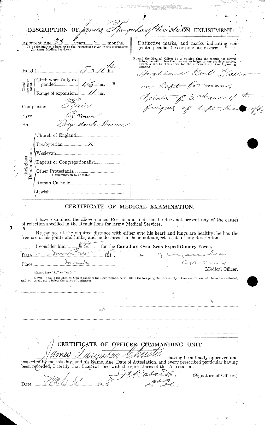 Personnel Records of the First World War - CEF 021983b