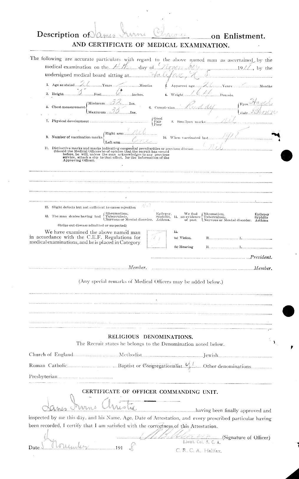 Personnel Records of the First World War - CEF 021985b