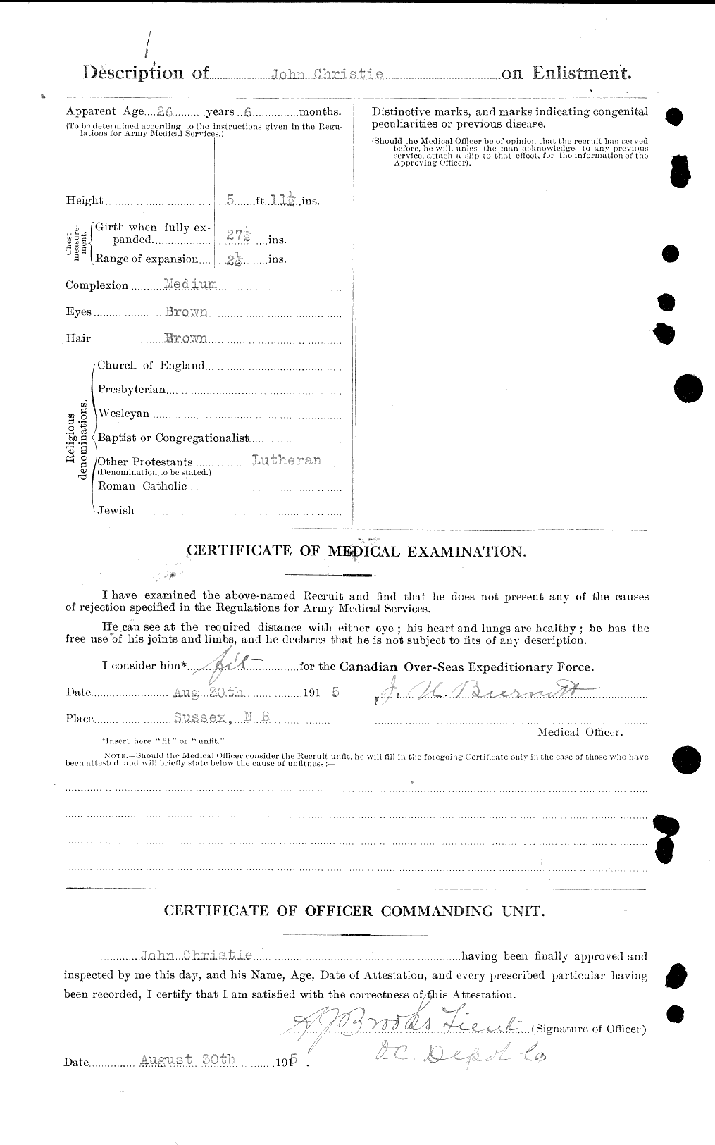 Personnel Records of the First World War - CEF 021994b