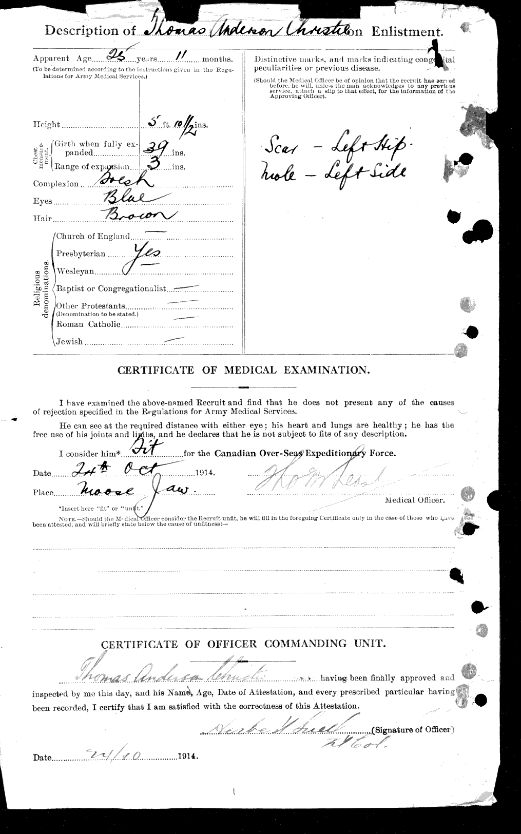 Personnel Records of the First World War - CEF 022073b