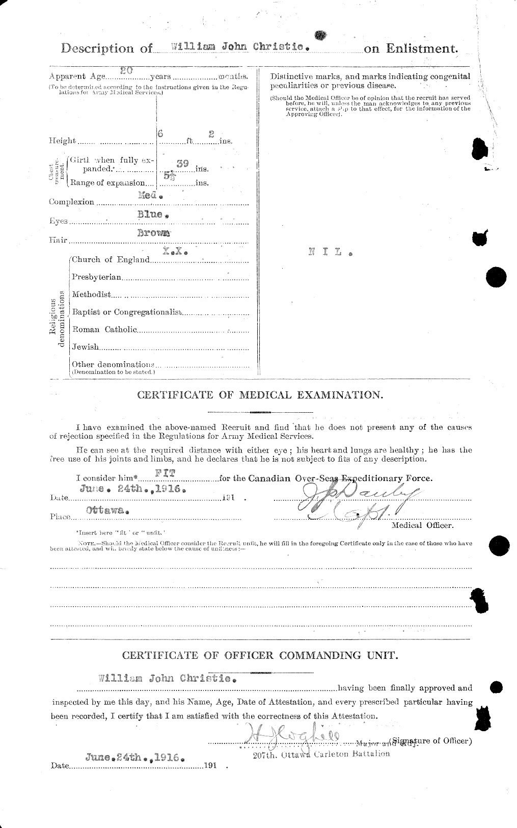 Personnel Records of the First World War - CEF 022101b