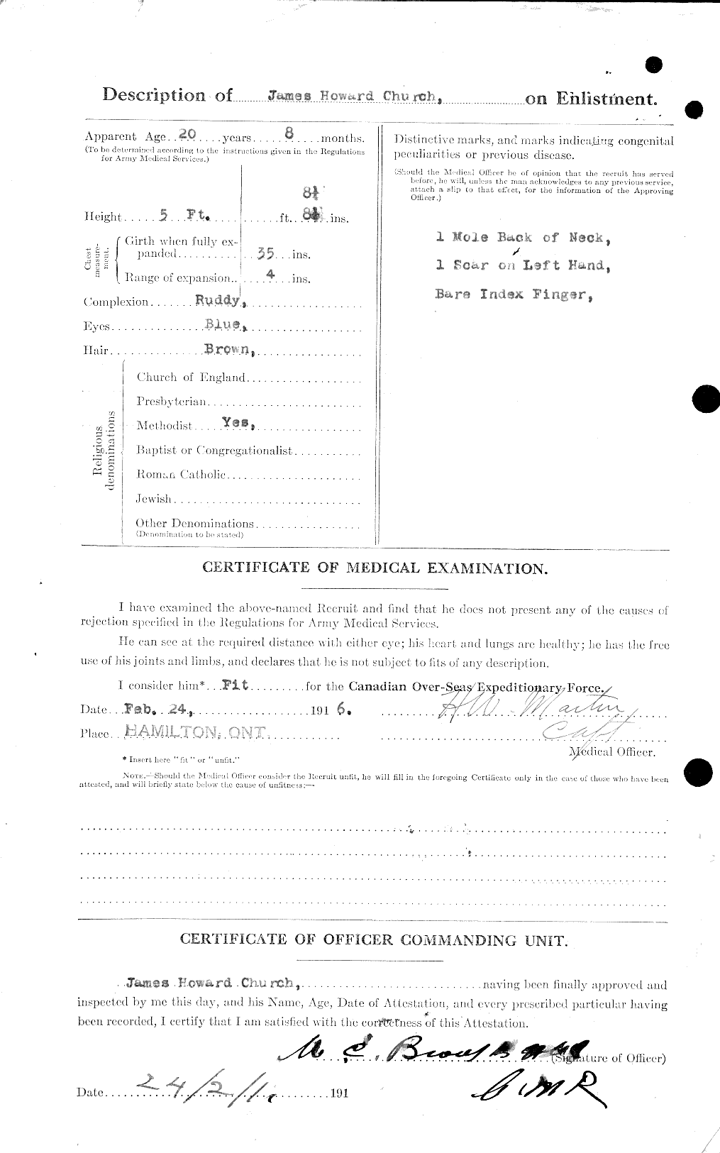 Personnel Records of the First World War - CEF 022351b