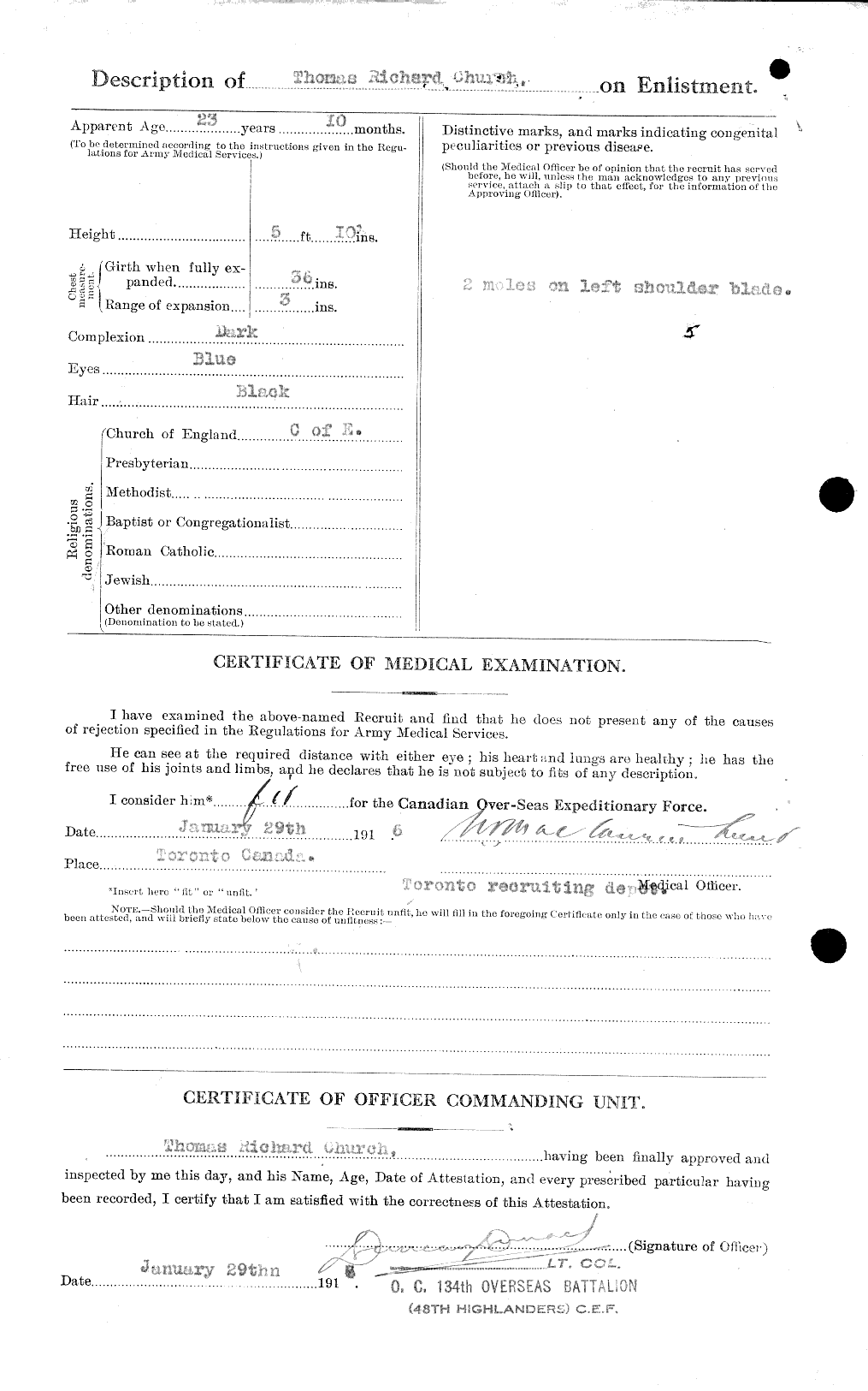 Personnel Records of the First World War - CEF 022385b