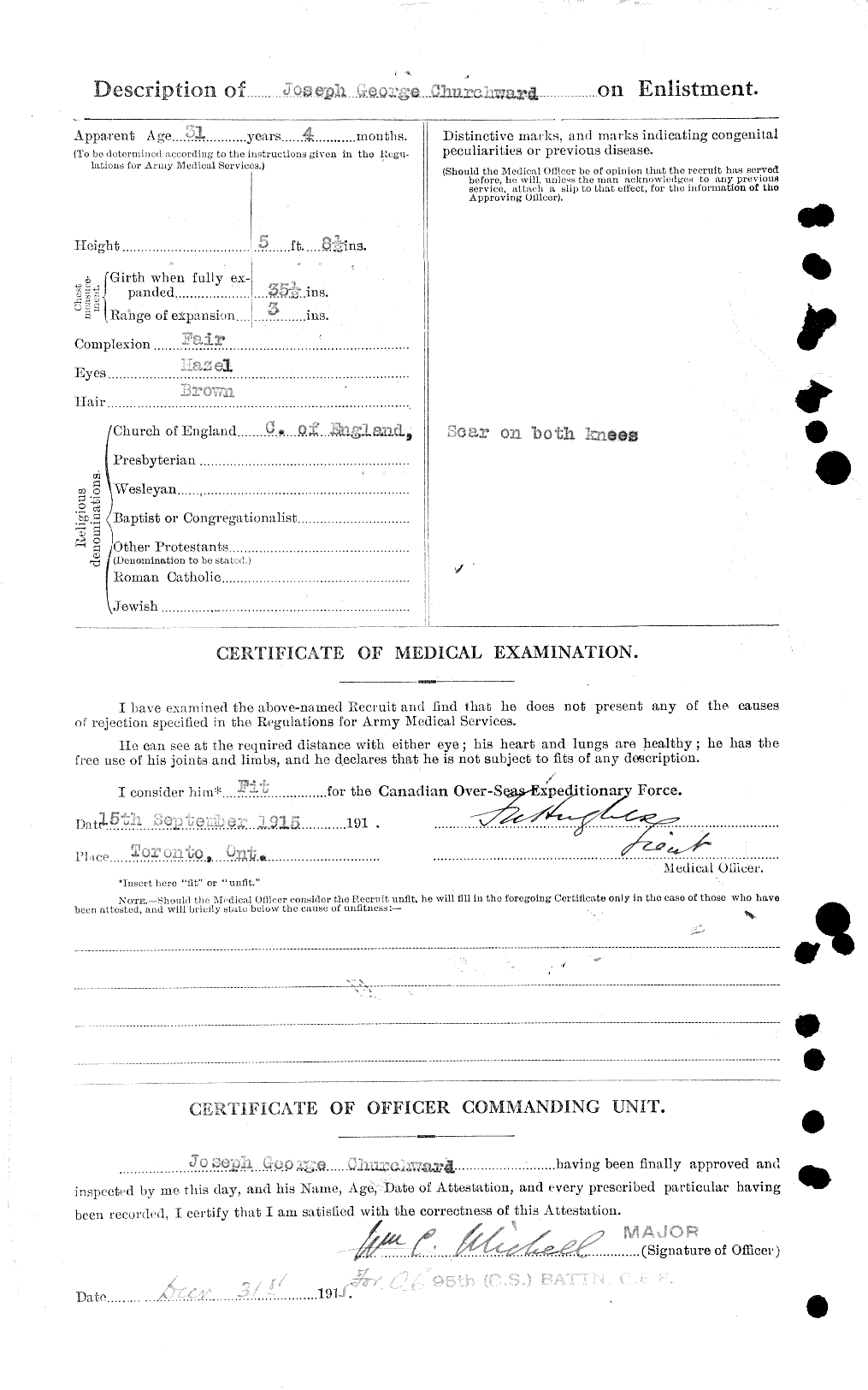 Personnel Records of the First World War - CEF 022518b