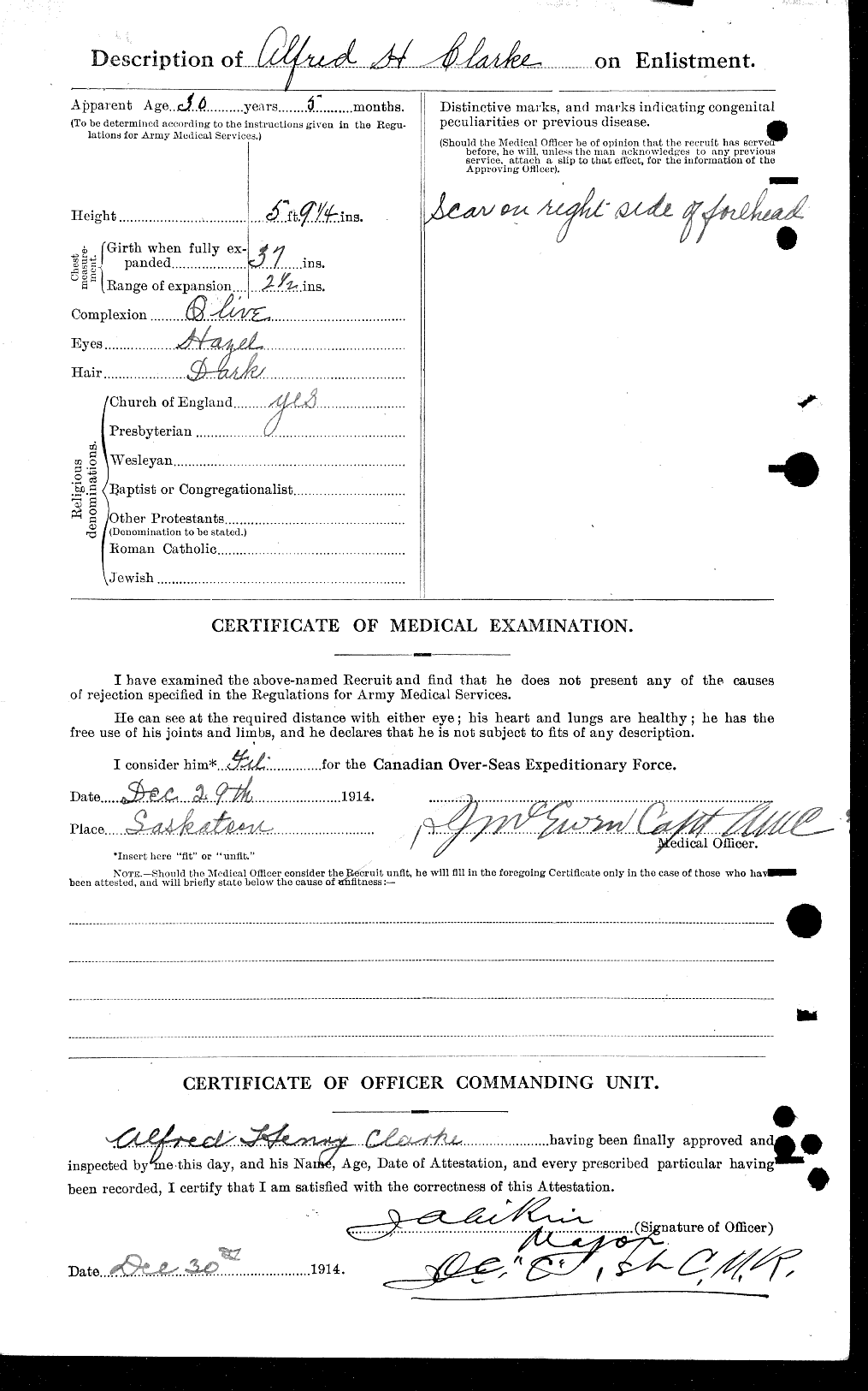 Personnel Records of the First World War - CEF 022786b
