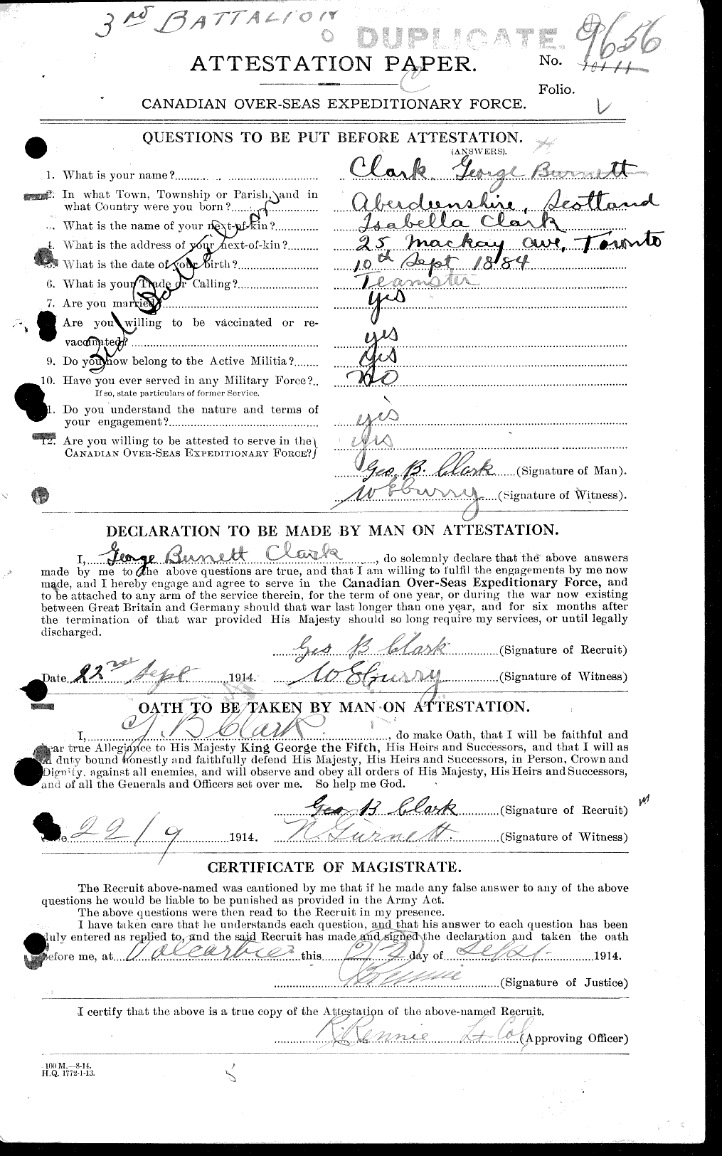 Personnel Records of the First World War - CEF 023178a
