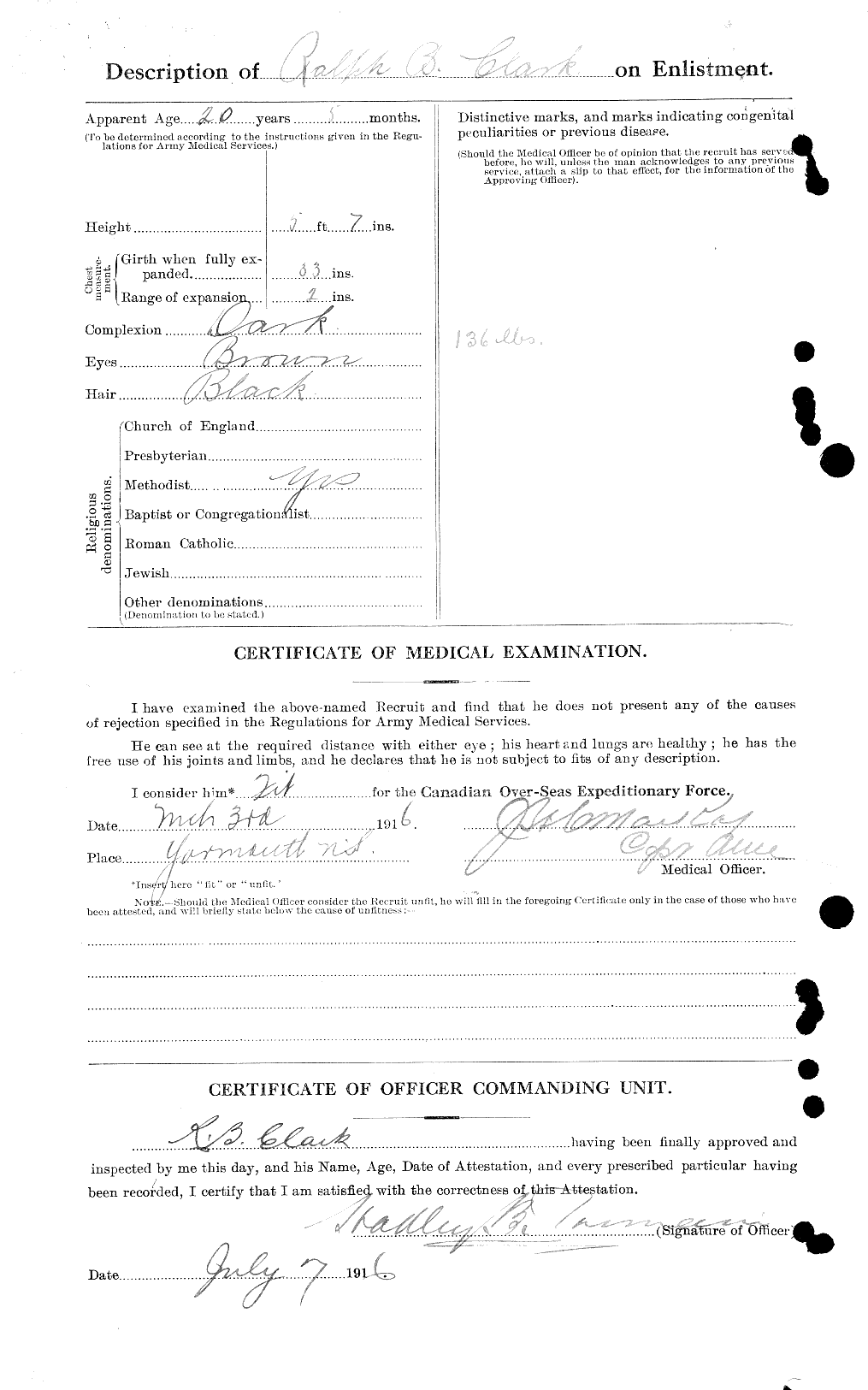 Personnel Records of the First World War - CEF 023493b