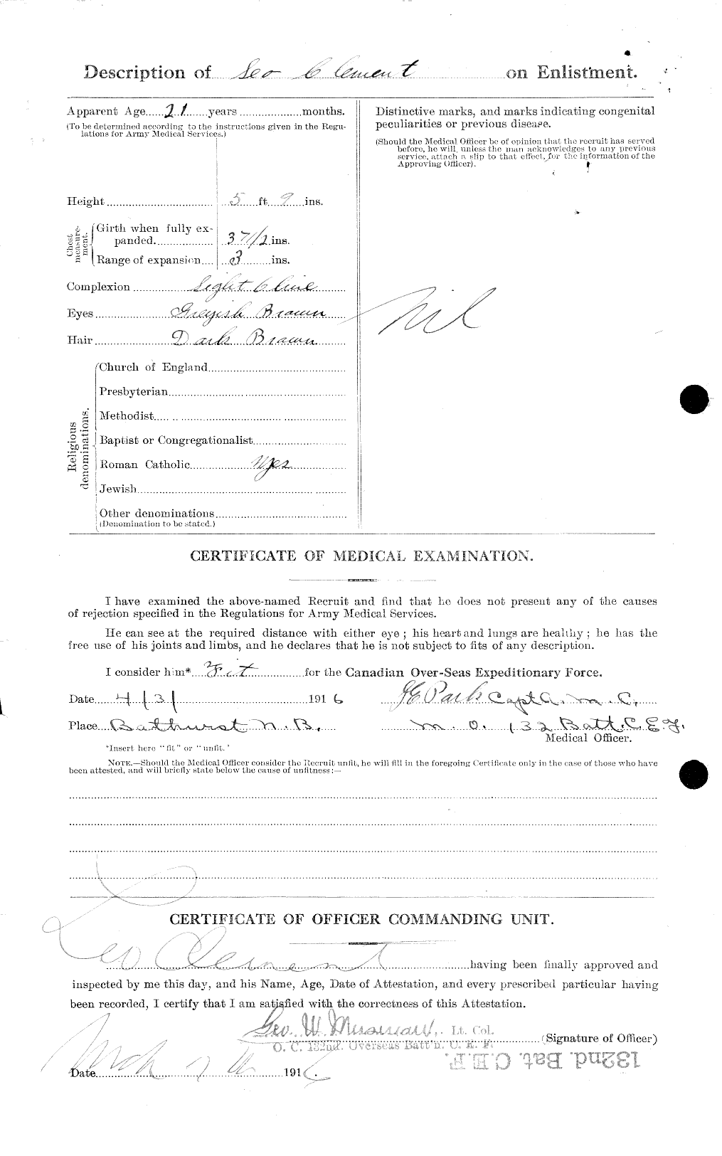 Personnel Records of the First World War - CEF 023883b