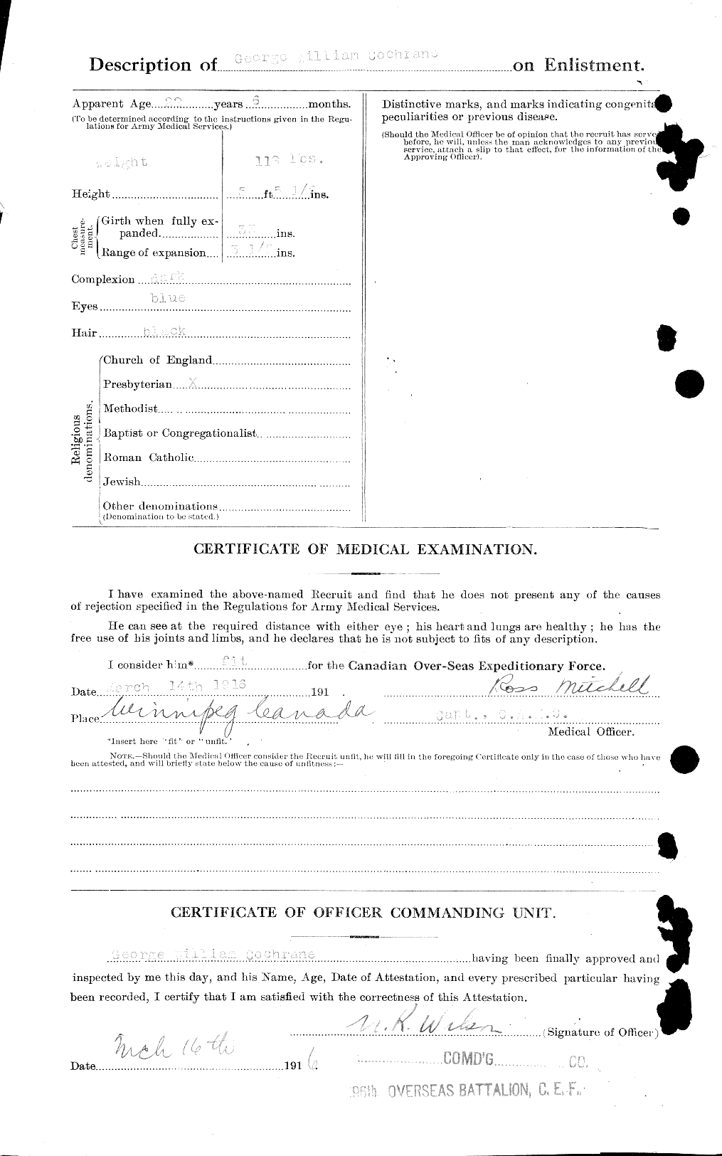 Personnel Records of the First World War - CEF 026352b