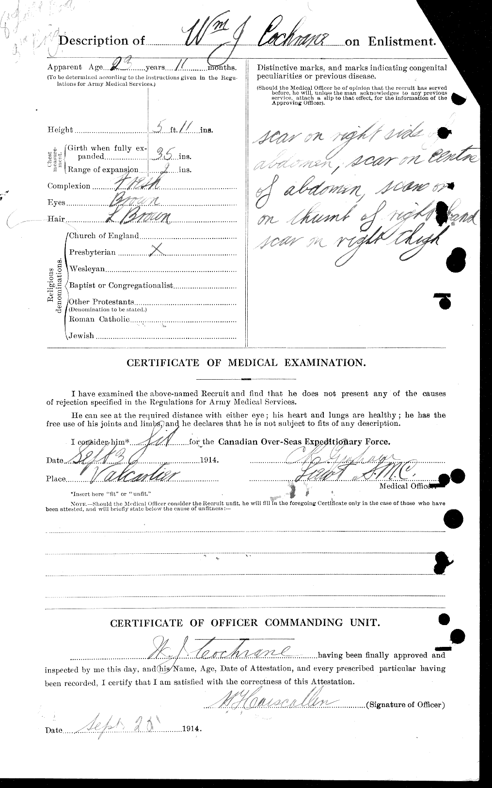 Personnel Records of the First World War - CEF 026508b