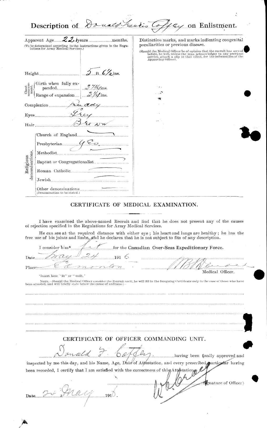 Personnel Records of the First World War - CEF 027011b