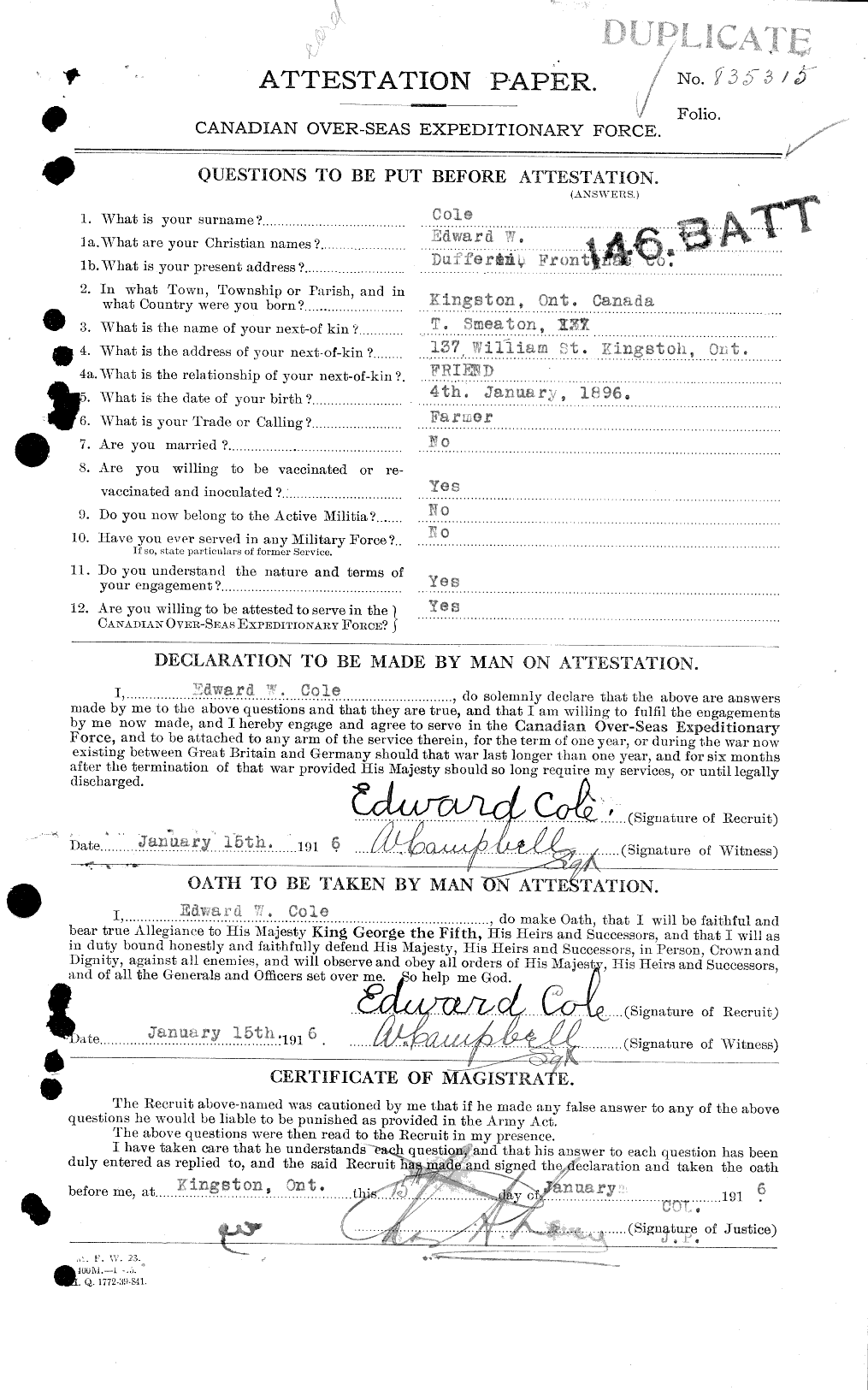 Personnel Records of the First World War - CEF 027683a