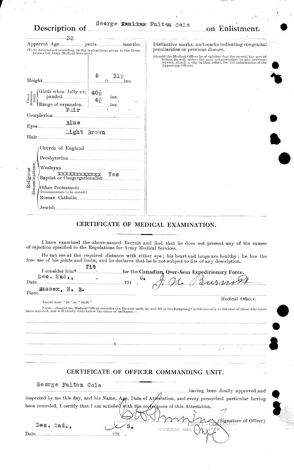 Personnel Records of the First World War - CEF 027765b