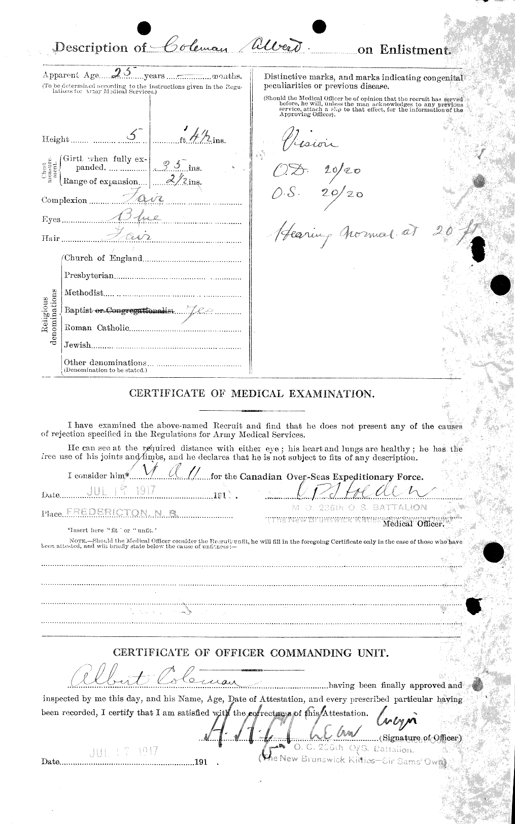 Personnel Records of the First World War - CEF 028051b