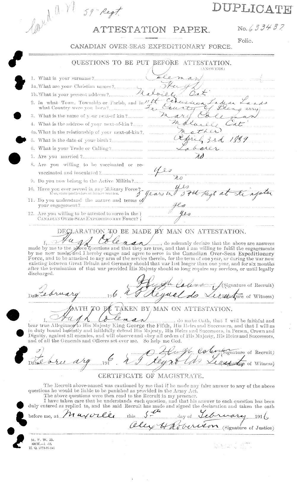Personnel Records of the First World War - CEF 028180a